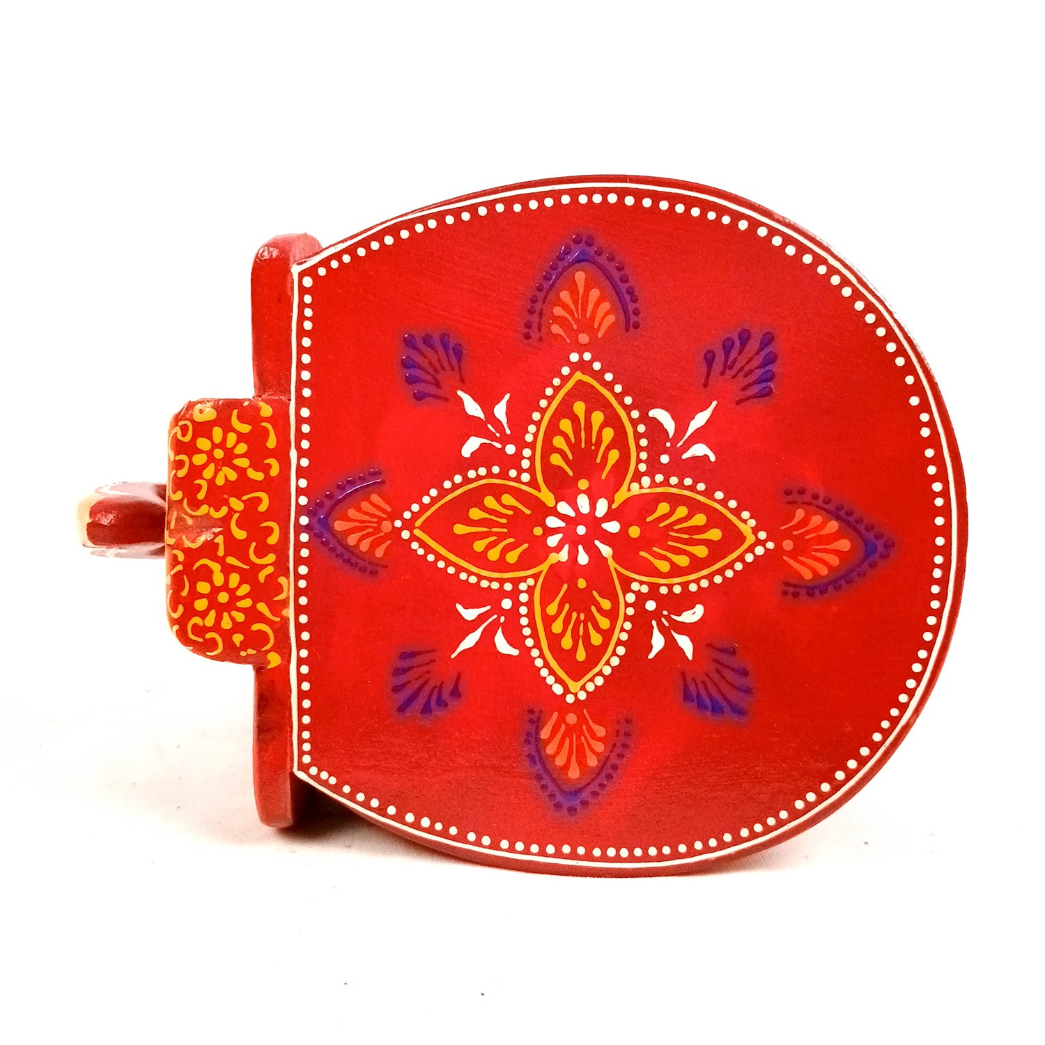 Elephant Showpiece - Stool Design | Elephant Table Showpiece - For Placing Small Pots & Tea Lights - For Home, Living Room Decor & Gifts - 8 Inch - Apkamart #Style_Design 1