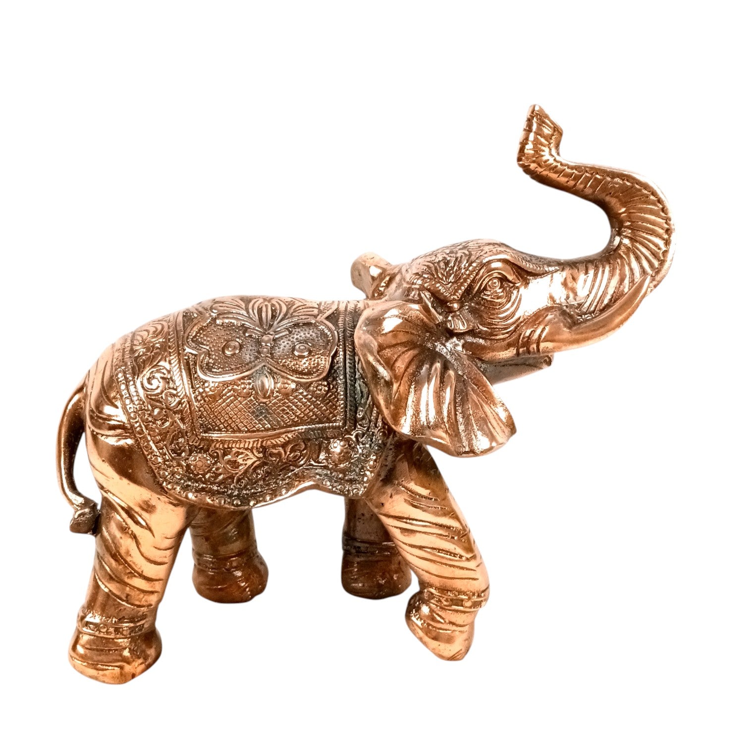 Elephant Showpiece for Decor | Decorative Standing Elephant Statue for Home Decor | Traditional Masterpiece for Living Room, Corner & Office - 15 Inch - Apkamart