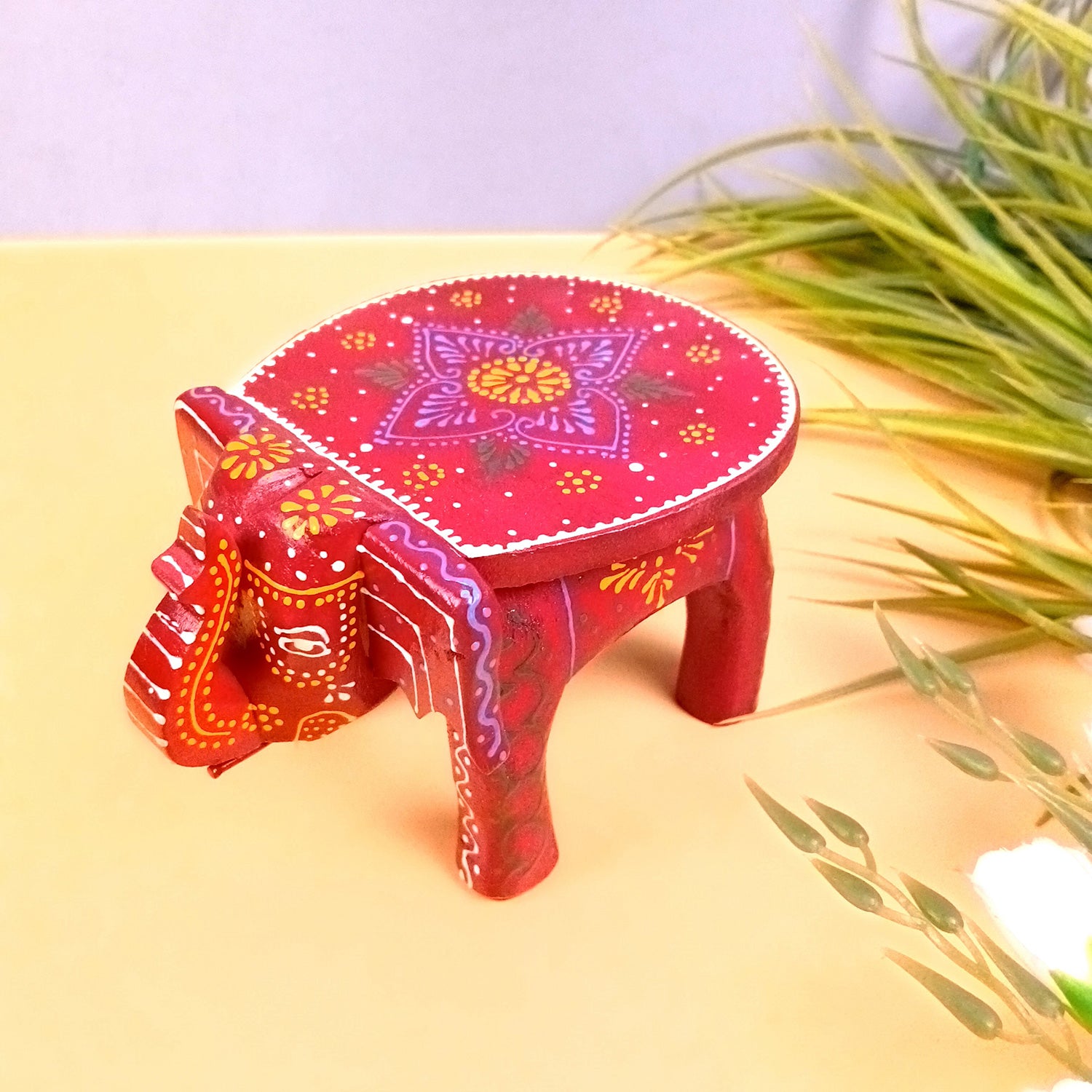 Elephant Showpiece | Elephant Table Showpiece - for Placing Small Pots & Tea Lights - for Home, Living Room Decor & Gifts - 7 Inch - Apkamart #Style_Design 2