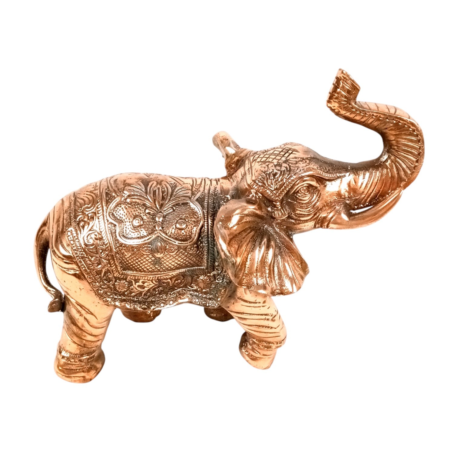 Elephant Showpiece for Decor | Decorative Standing Elephant Statue for Home Decor | Traditional Masterpiece for Living Room, Corner & Office - 15 Inch - Apkamart