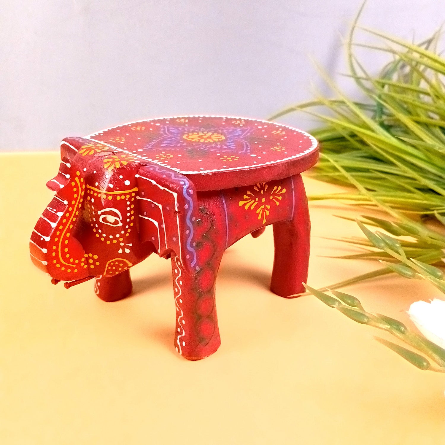 Elephant Showpiece | Elephant Table Showpiece - for Placing Small Pots & Tea Lights - for Home, Living Room Decor & Gifts - 7 Inch - Apkamart #Style_Design 2