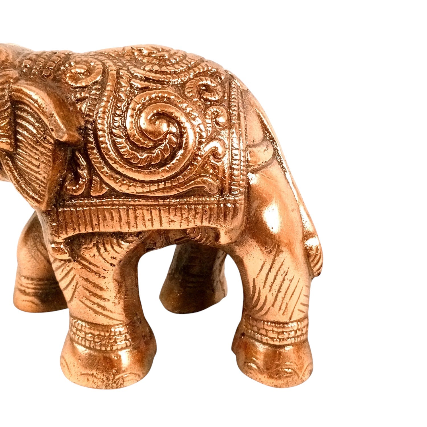 Elephant Statue Showpiece Set | Decorative Elephant Figurine for Home Decor | Lucky Elephant Idol for Living Room, Office, Mandir & Gift - 8 Inch (pack Of 2) - Apkamart