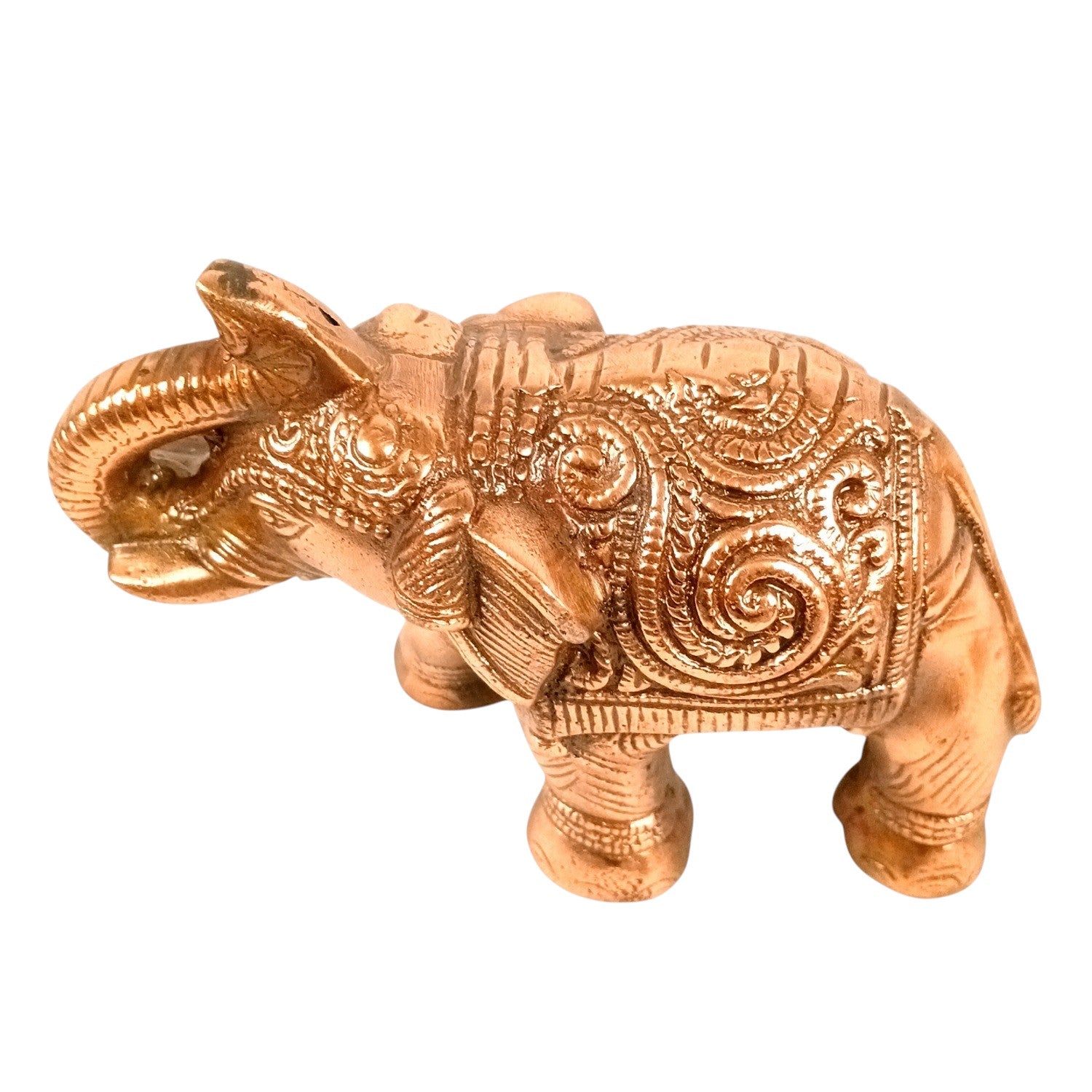 Elephant Statue Showpiece Set | Decorative Elephant Figurine for Home Decor | Lucky Elephant Idol for Living Room, Office, Mandir & Gift - 8 Inch (pack Of 2) - Apkamart