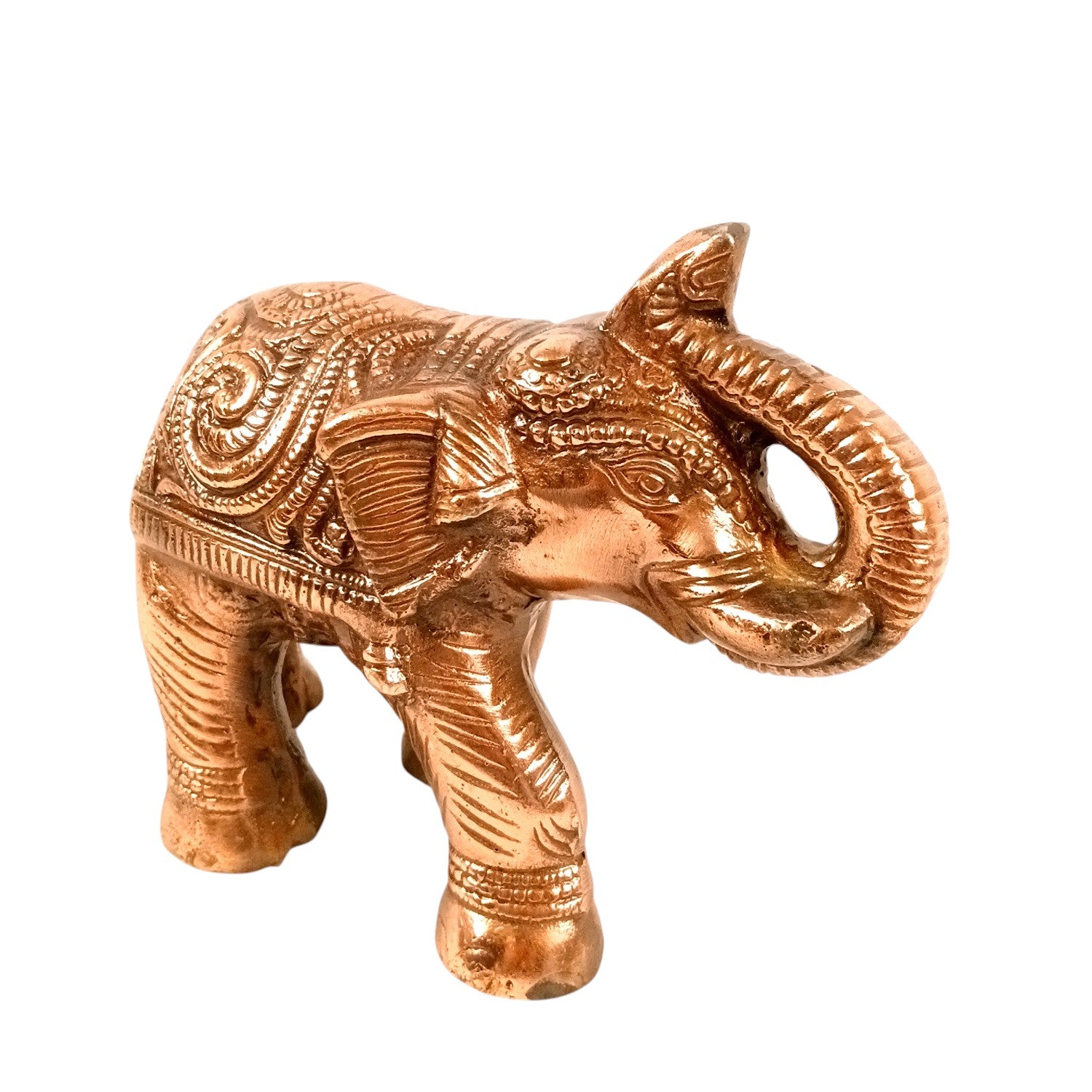 Elephant Statue Showpiece Set | Decorative Elephant Figurine for Home Decor | Lucky Elephant Idol for Living Room, Office, Mandir & Gift - 8 Inch (pack Of 2) - Apkamart