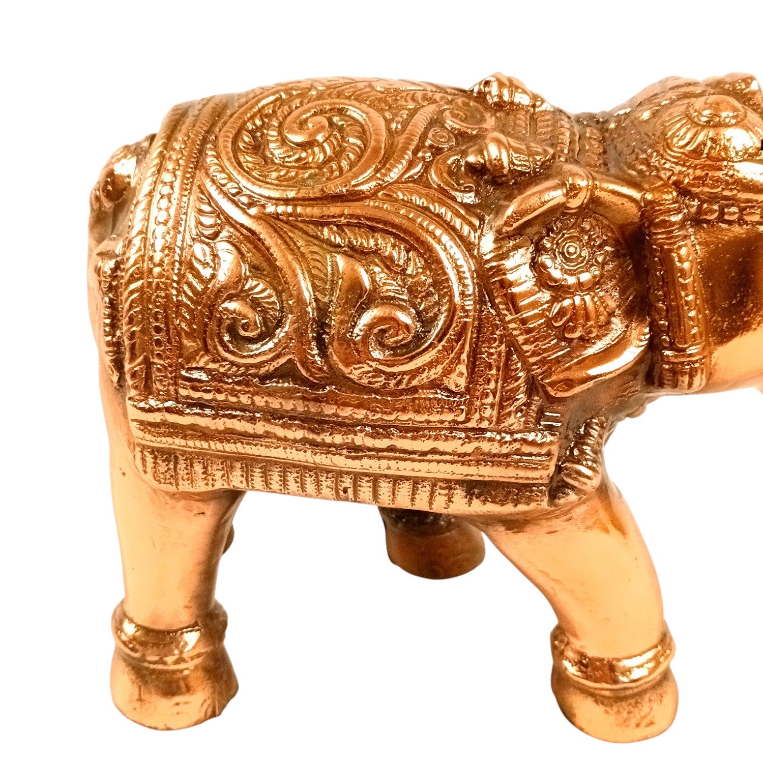Elephant Statue Showpiece | Decorative Elephant Figurine for Home Decor | Lucky Elephant Idol for Living Room, Office, Mandir & Gift | Home Decor - 12 Inch - Apkamart