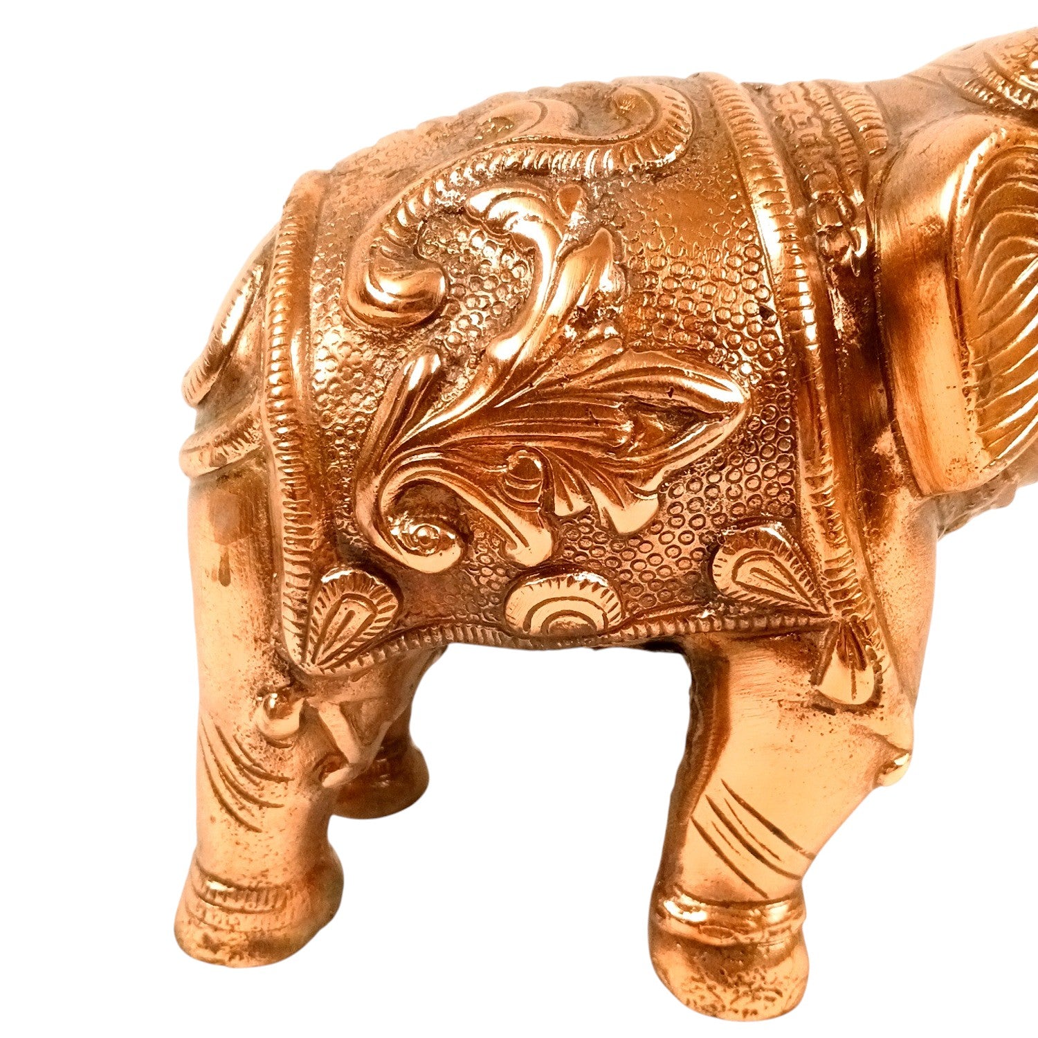Elephant Statue Showpiece | Decorative Elephant Figurine for Home Decor | Lucky Elephant Idol for Living Room, Office, Mandir & Gift - 10 Inch - Apkamart
