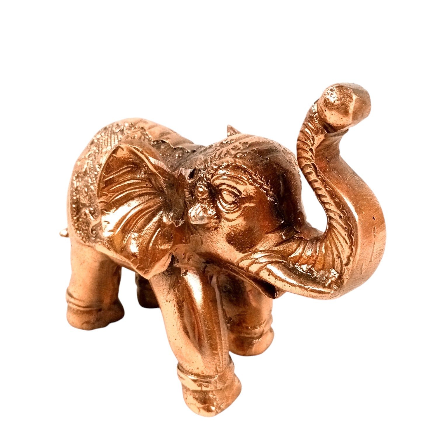 Elephant Statue Showpiece Set | Decorative Elephant Figurine for Home Decor | Lucky Elephant Idol for Living Room, Office, Mandir & Gift - 7 Inch (pack Of 2) - Apkamart