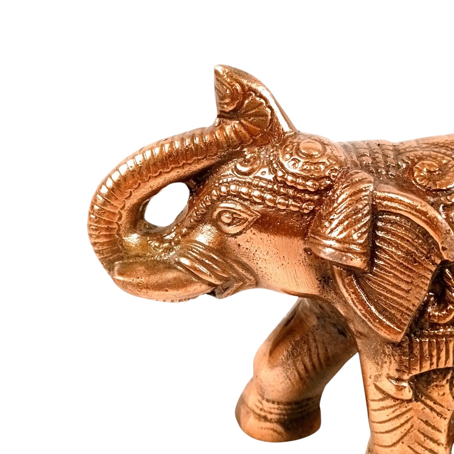 Elephant Statue Showpiece Set | Decorative Elephant Figurine for Home Decor | Lucky Elephant Idol for Living Room, Office, Mandir & Gift - 8 Inch (pack Of 2) - Apkamart