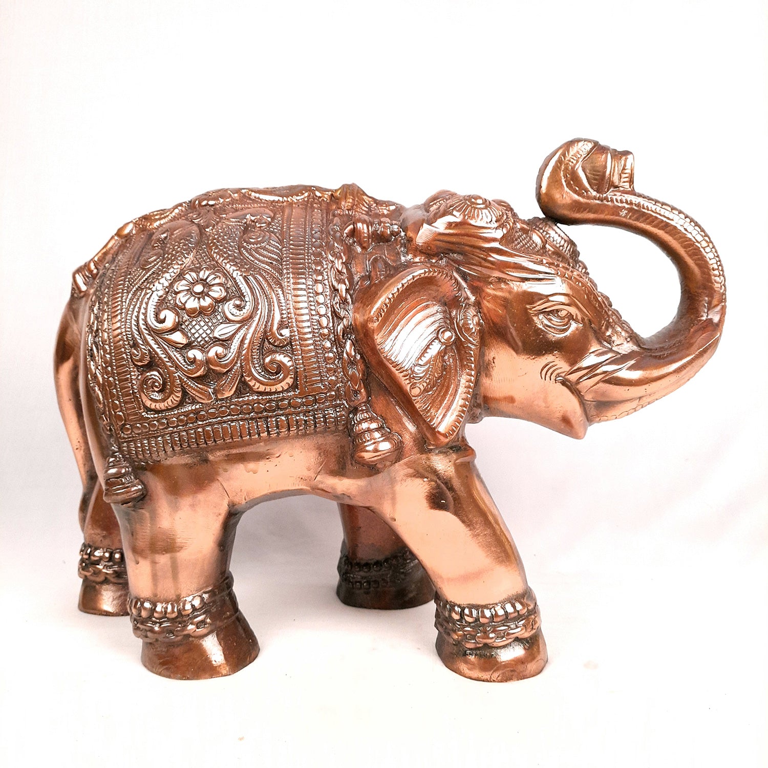 Elephant Statue Showpiece | Elephant Sculpture - for Vastu, Good Luck, Prosperity, Home & Table Decor & Gifts - 12 Inch - Apkamart #Style_Pack of 1