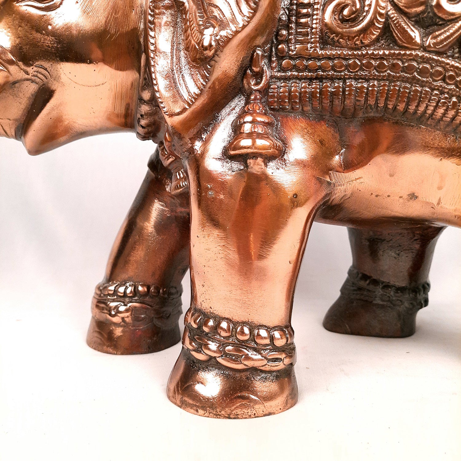 Elephant Statue Showpiece | Elephant Sculpture - for Vastu, Good Luck, Prosperity, Home & Table Decor & Gifts - 12 Inch - Apkamart #Style_Pack of 2