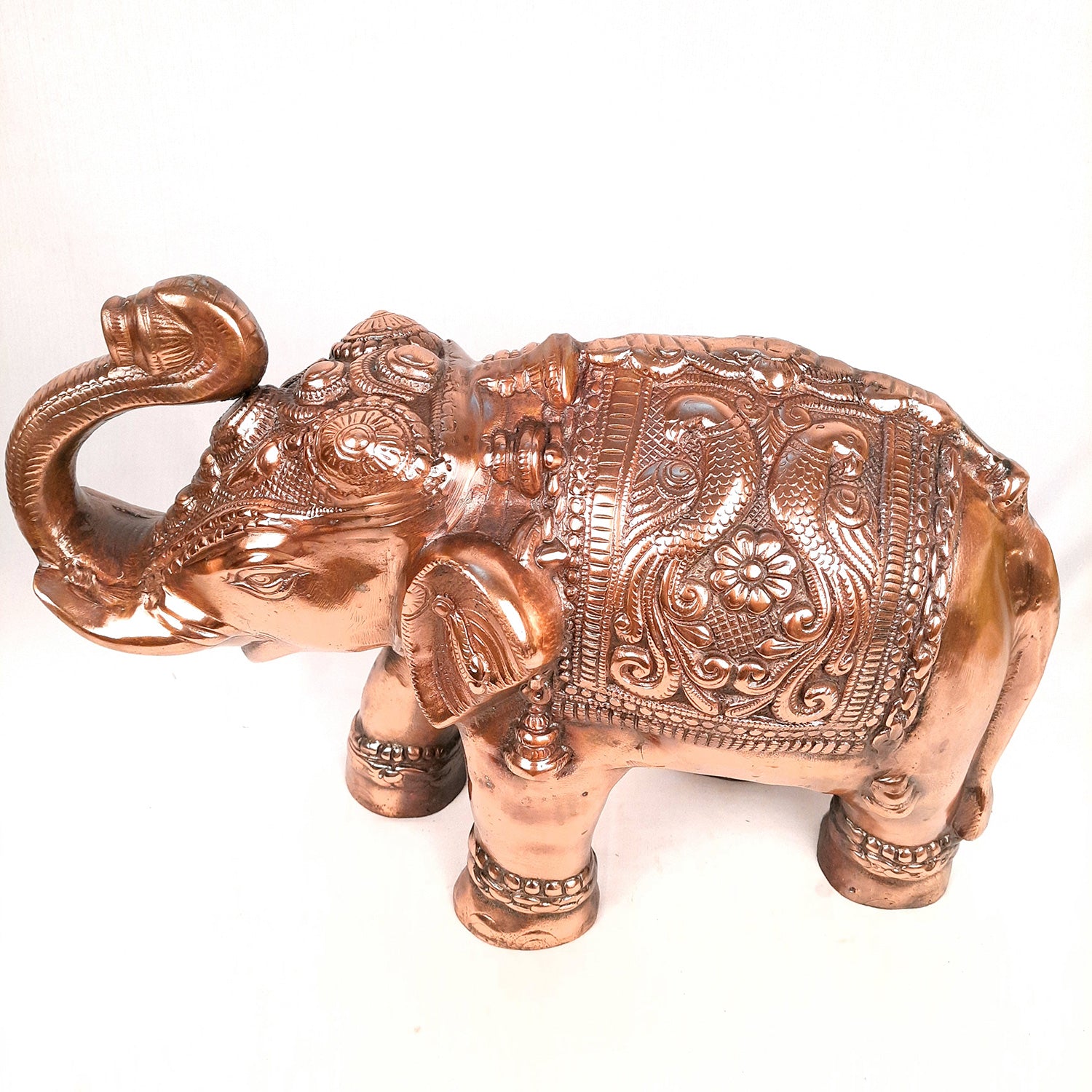 Elephant Statue Showpiece | Elephant Sculpture - for Vastu, Good Luck, Prosperity, Home & Table Decor & Gifts - 12 Inch - Apkamart #Style_Pack of 1