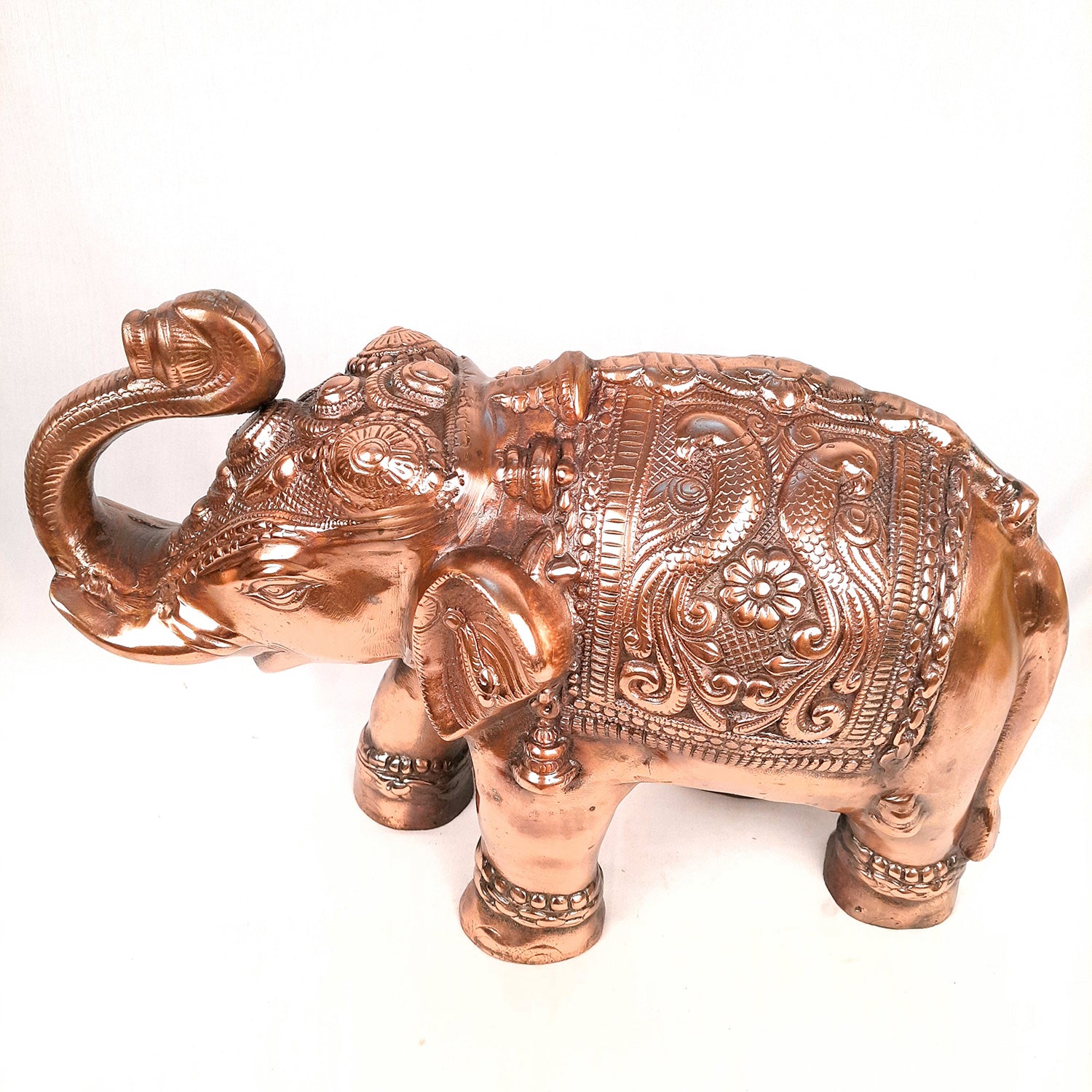 Elephant Statue Showpiece | Elephant Sculpture - for Vastu, Good Luck, Prosperity, Home & Table Decor & Gifts - 12 Inch - Apkamart #Style_Pack of 1