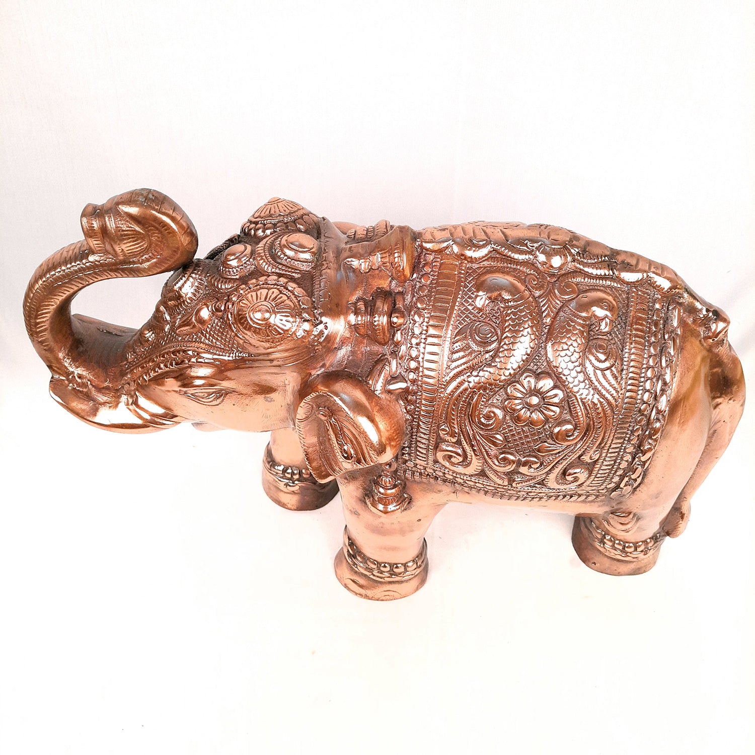 Elephant Statue Showpiece | Elephant Sculpture - for Vastu, Good Luck, Prosperity, Home & Table Decor & Gifts - 12 Inch - Apkamart #Style_Pack of 1