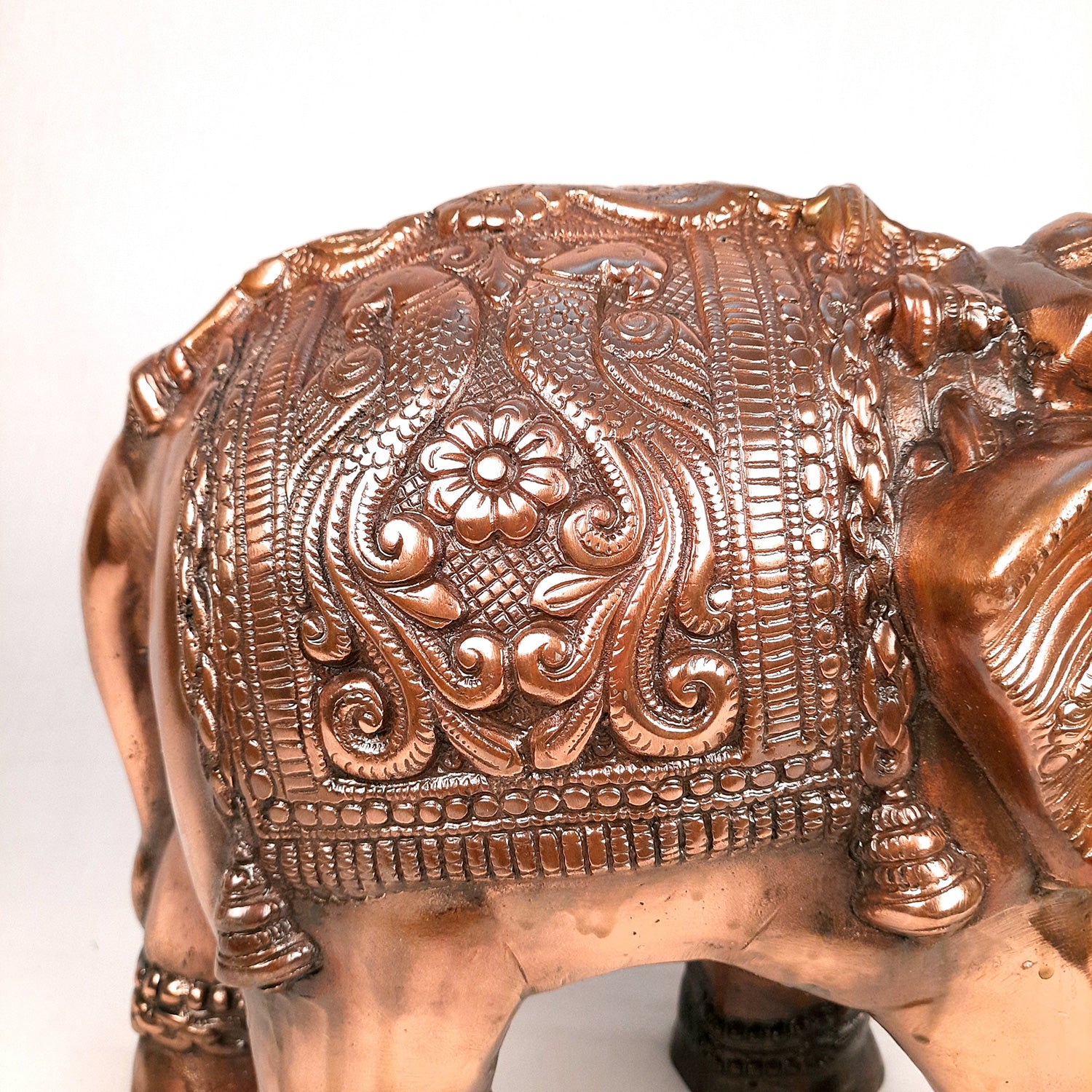 Elephant Statue Showpiece | Elephant Sculpture - for Vastu, Good Luck, Prosperity, Home & Table Decor & Gifts - 12 Inch - Apkamart #Style_Pack of 2