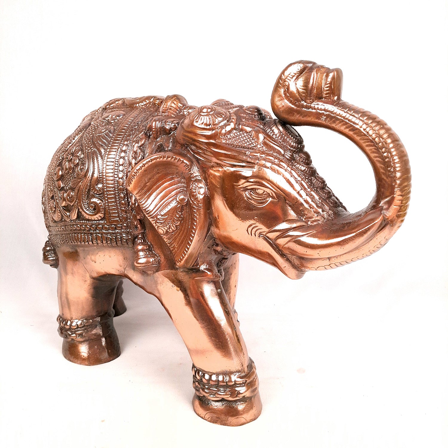 Elephant Statue Showpiece | Elephant Sculpture - for Vastu, Good Luck, Prosperity, Home & Table Decor & Gifts - 12 Inch - Apkamart #Style_Pack of 1