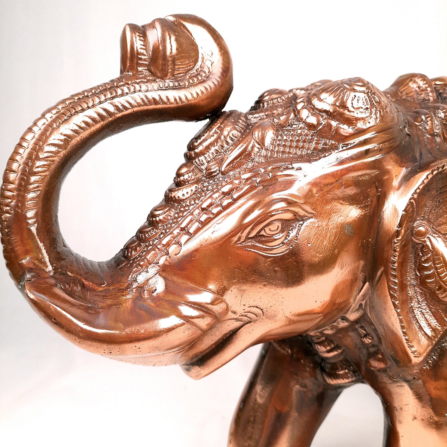 Elephant Statue Showpiece | Elephant Sculpture - for Vastu, Good Luck, Prosperity, Home & Table Decor & Gifts - 12 Inch - Apkamart #Style_Pack of 1