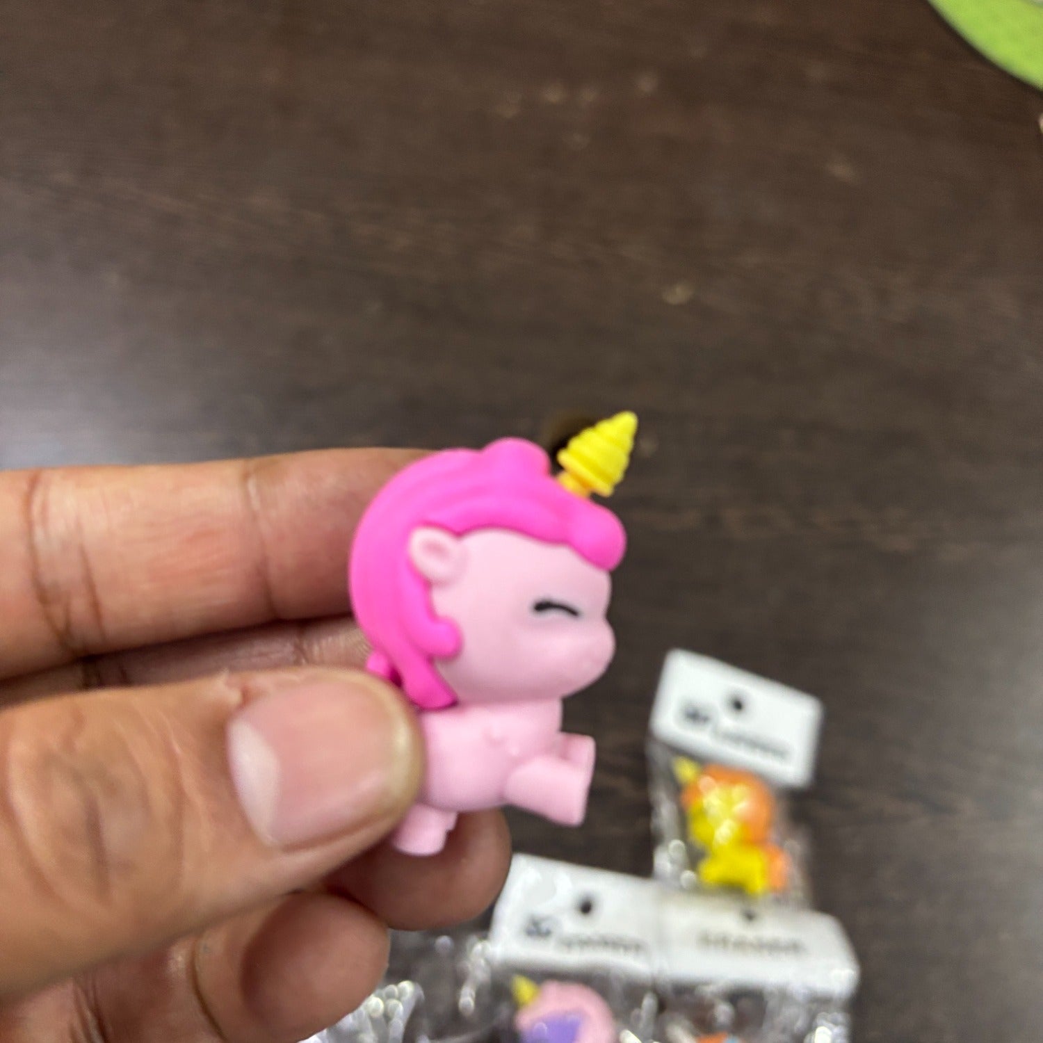 Horse Design Eraser Set for Kids | Soft Earser for School Use | Non-Dust Earser for Pencil Writing & Drawing | Smooth Clean Earser Set for Students -