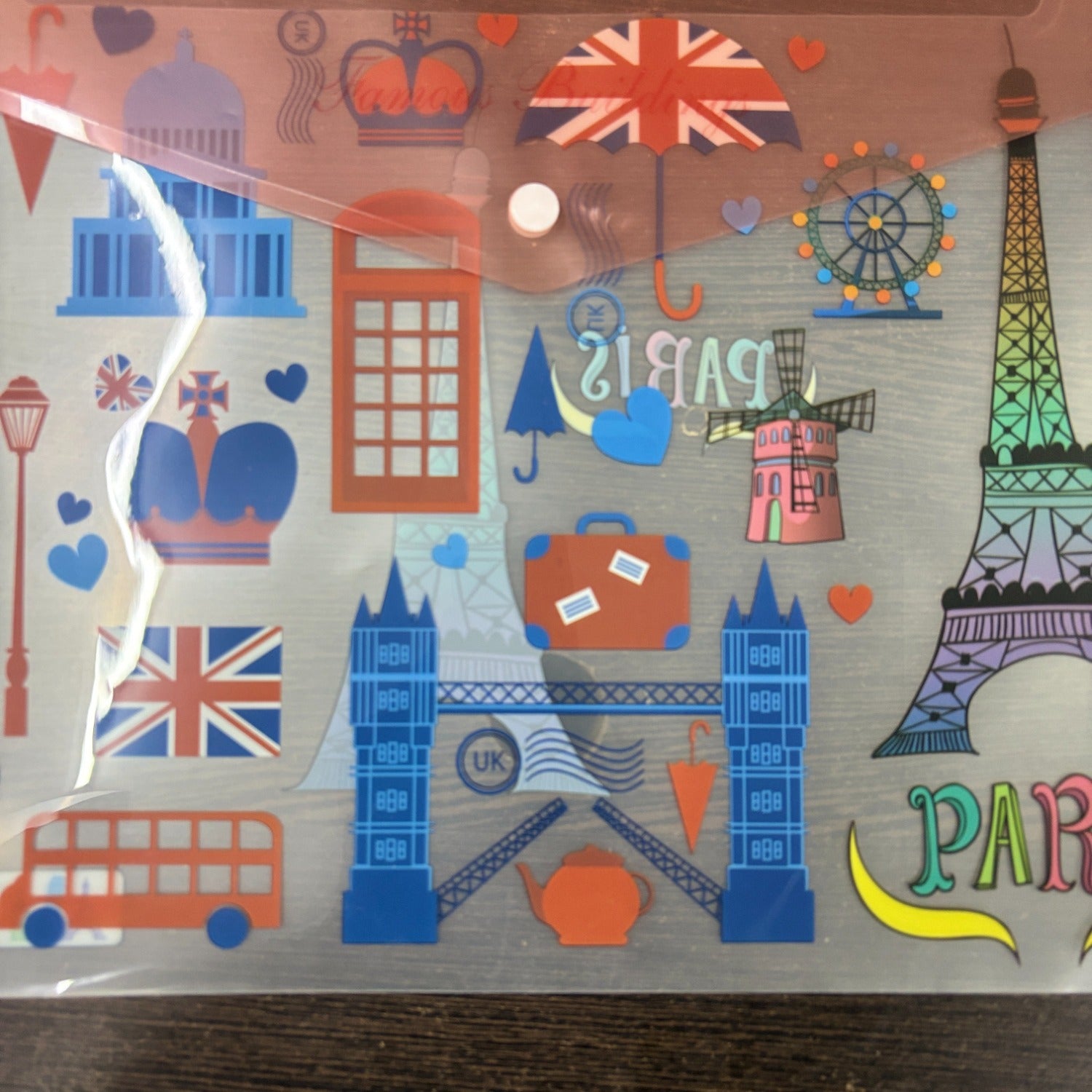 Button Folder A4 Size - For Filing Kids Document - For Kids, School Projects & Birthday Return Gifts