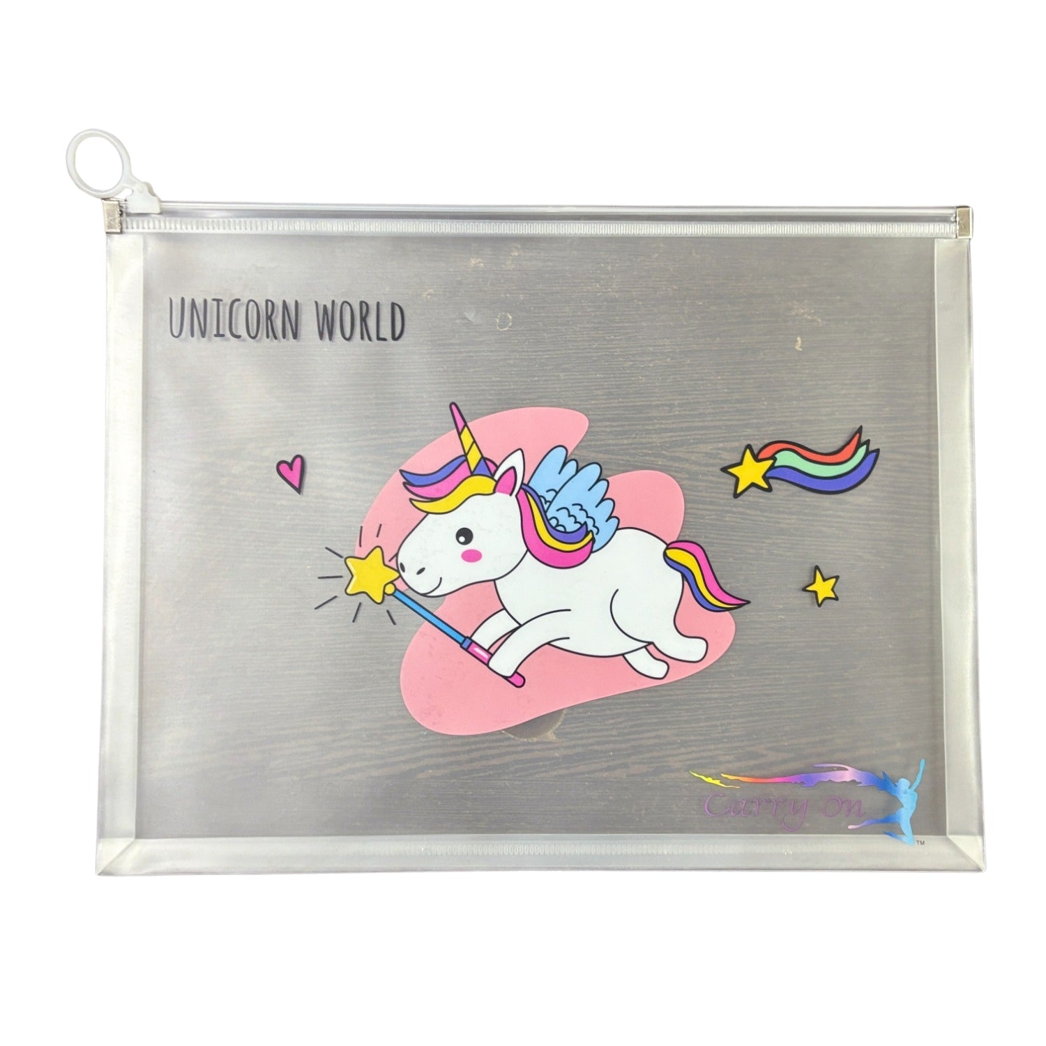 Unicorn Design File Storage Folder | Durable File Folder Organizer for Documents | Files for Students & Office Use | Document File Folder with Zip Closure - Apkamart #Style_Pack Of 1