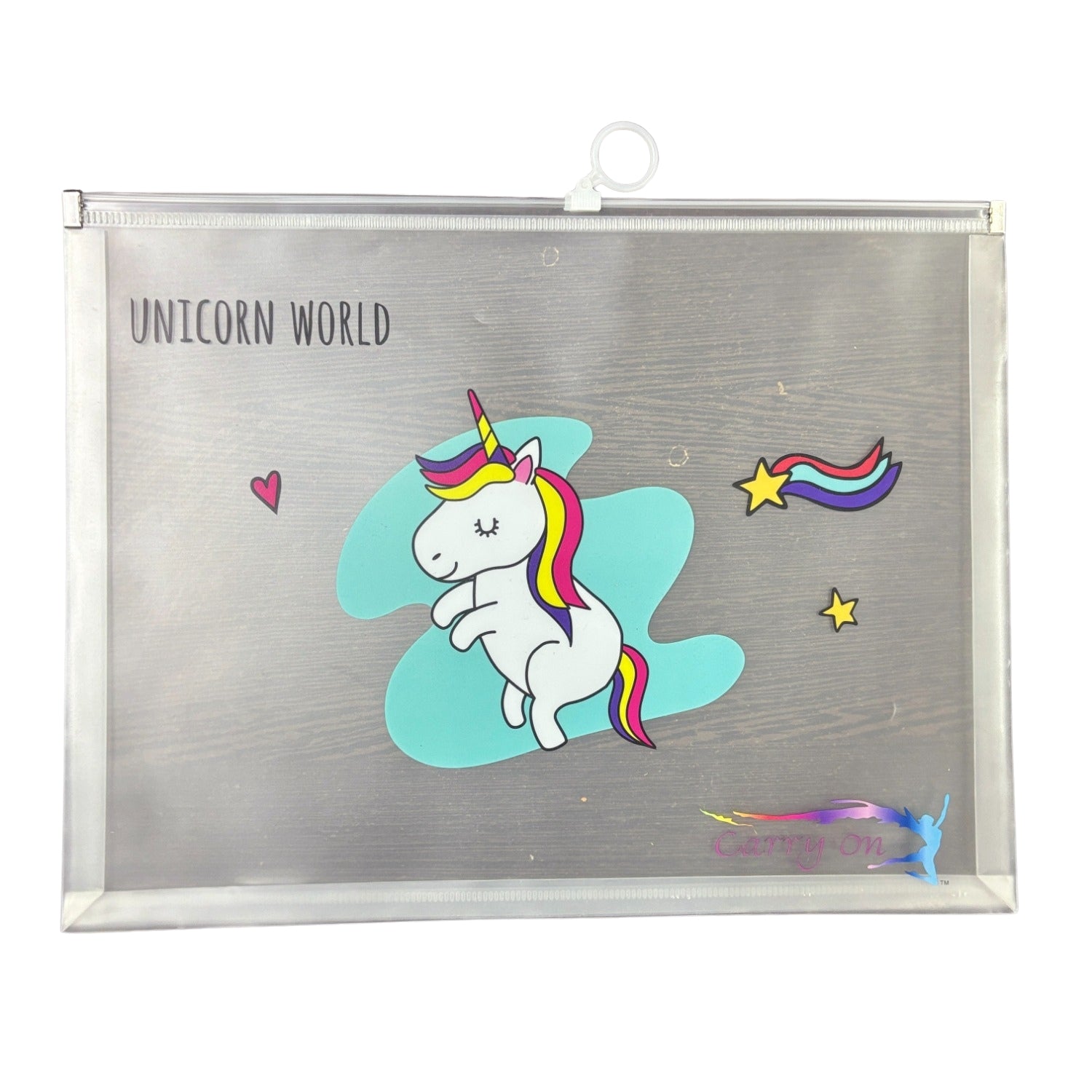 Unicorn Design File Storage Folder | Durable File Folder Organizer for Documents | Files for Students & Office Use | Folder with Zip Closure - Apkamart #Style_Pack Of 1