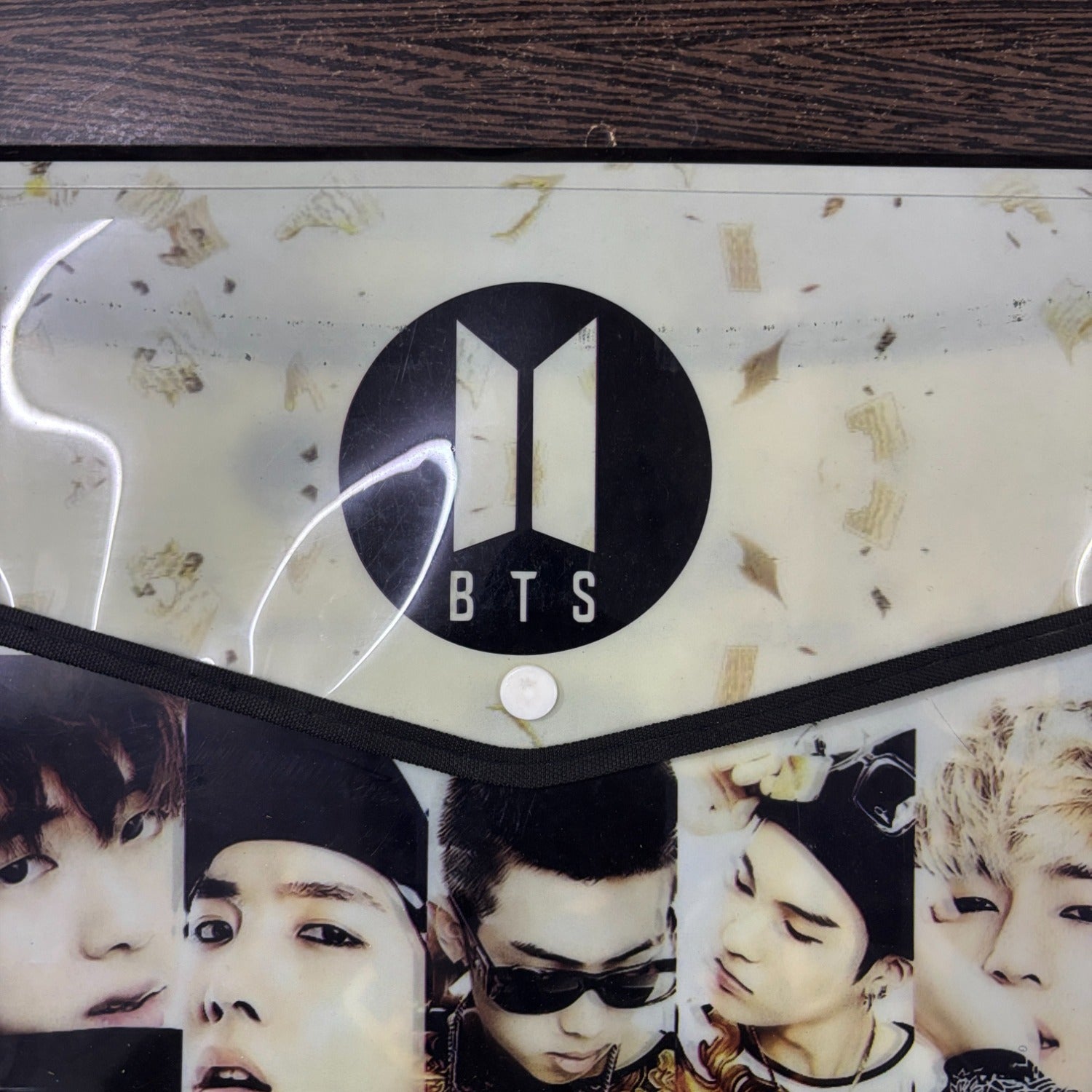 BTS Design File Storage Folder | Durable File Folder Organizer for Documents | Files for Students & Office Use | Lightweight Document File with Button Closure