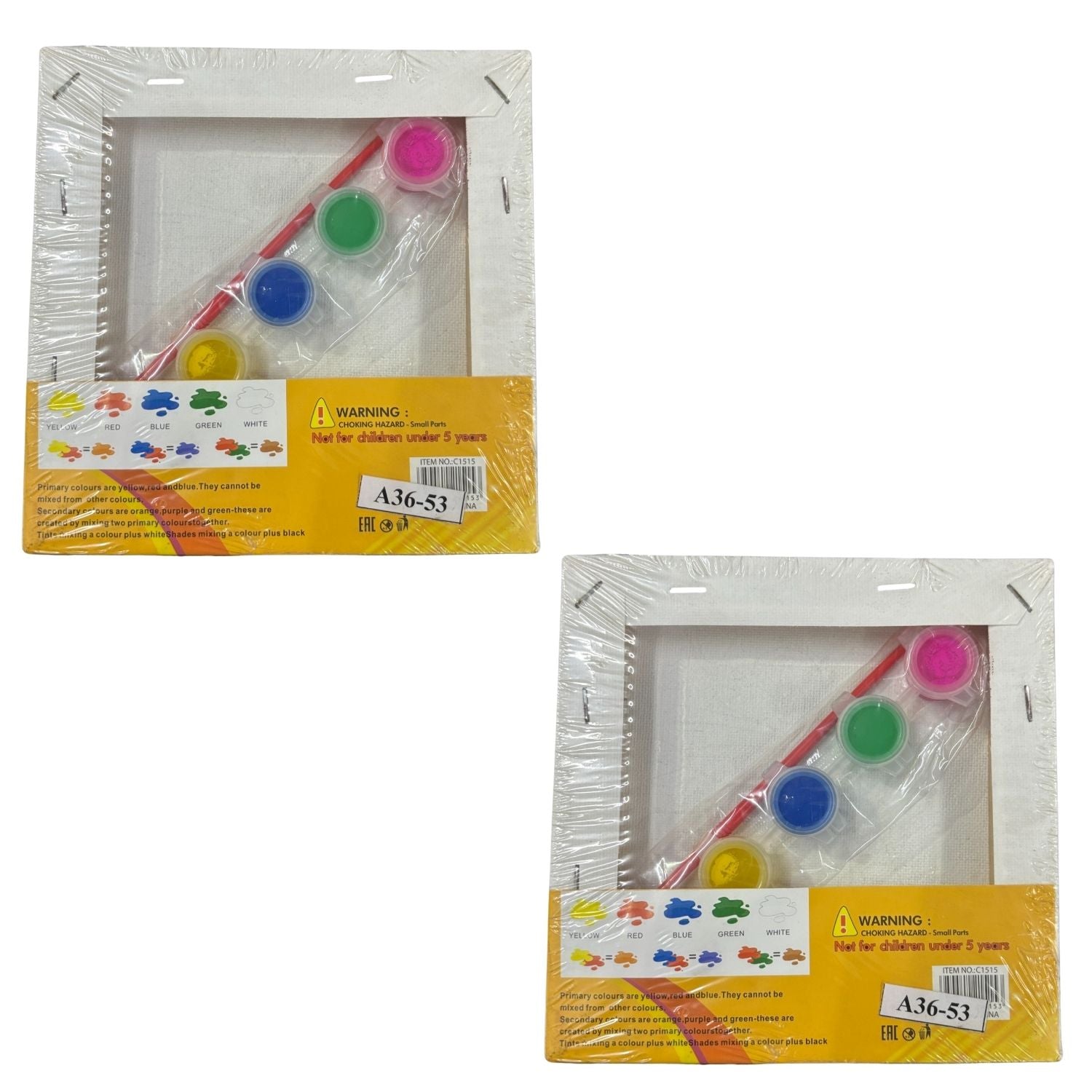 Canvas Colors Set with Brush for Students and Adults – Non-Toxic Canvas Paint Coloring Board Set for Art Projects, Painting Practice - Apkamart #Style_Pack Of 2