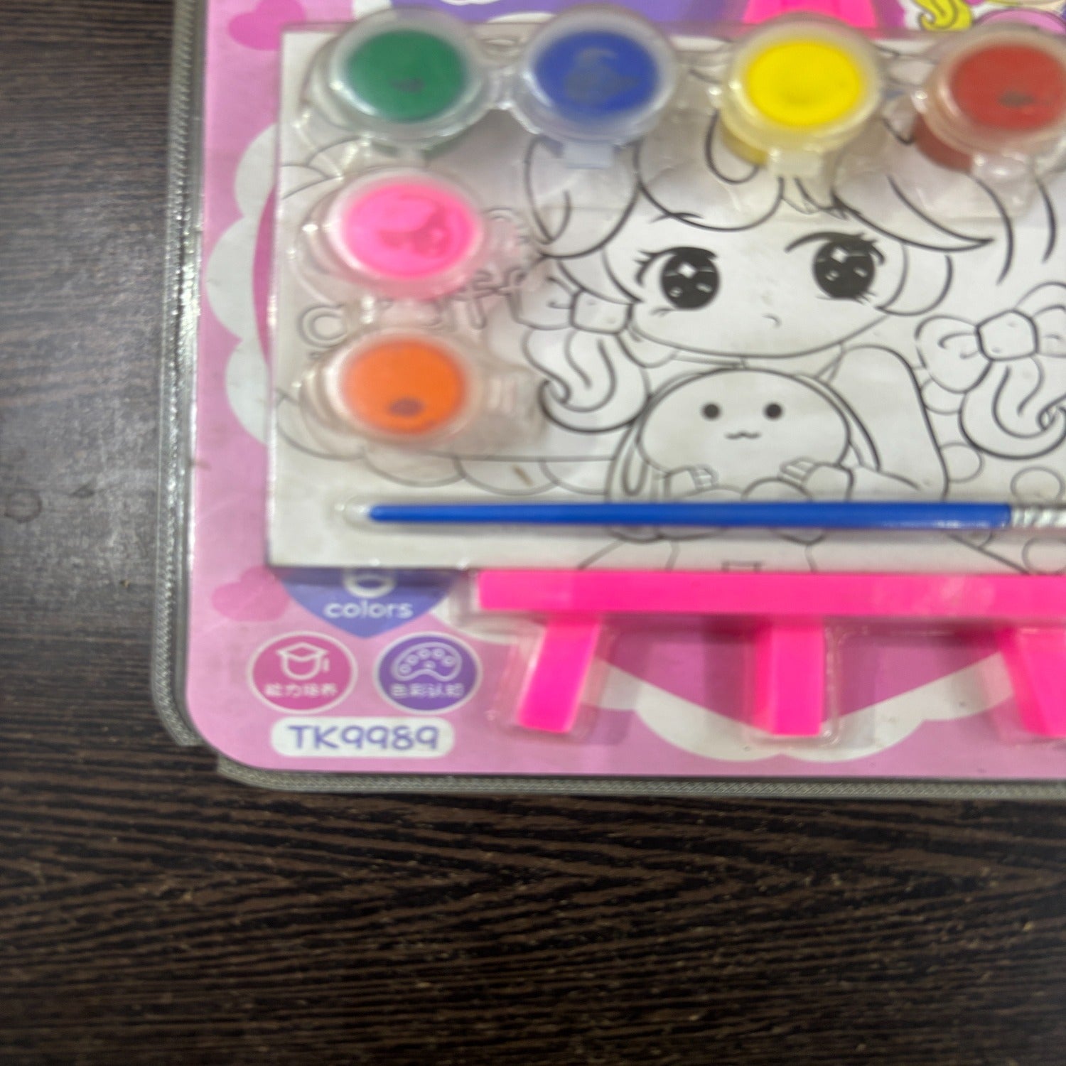 Canvas Colors Set with Brush for Students and Adults – Non-Toxic Canvas Paint Colors Coloring Board Set for Art Projects, Painting Practice, School Projects