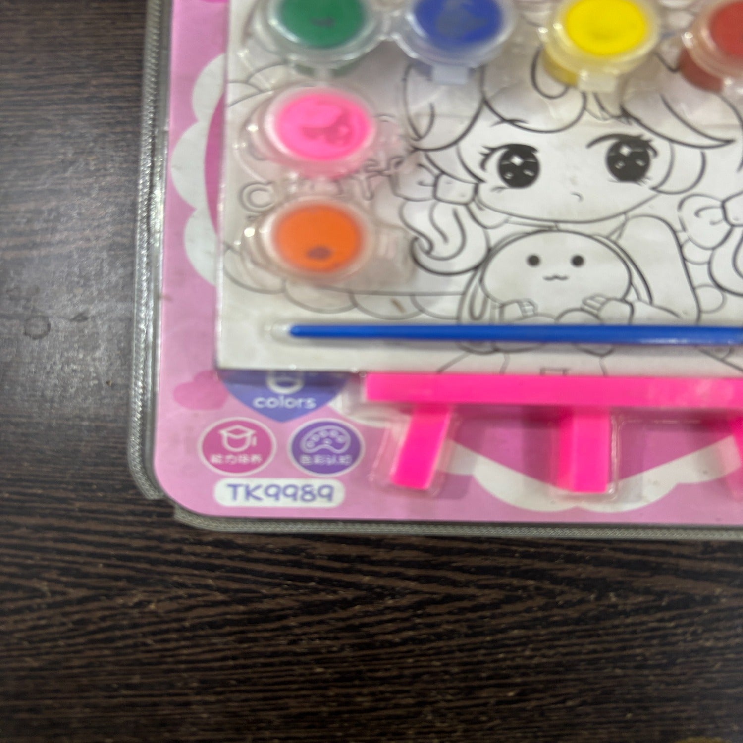 Canvas Colors Set with Brush for Students and Adults – Non-Toxic Canvas Paint Colors Coloring Board Set for Art Projects, Painting Practice, School Projects