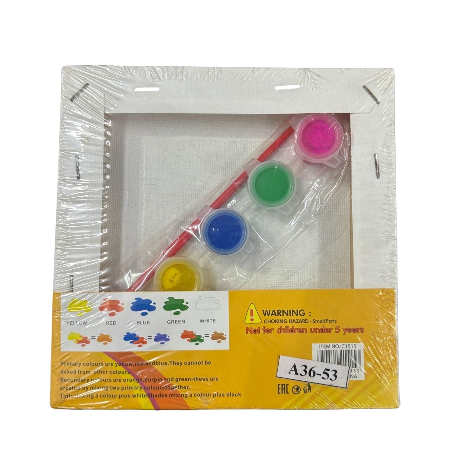 Canvas Colors Set with Brush for Students and Adults – Non-Toxic Canvas Paint Coloring Board Set for Art Projects, Painting Practice - Apkamart #Style_Pack Of 1