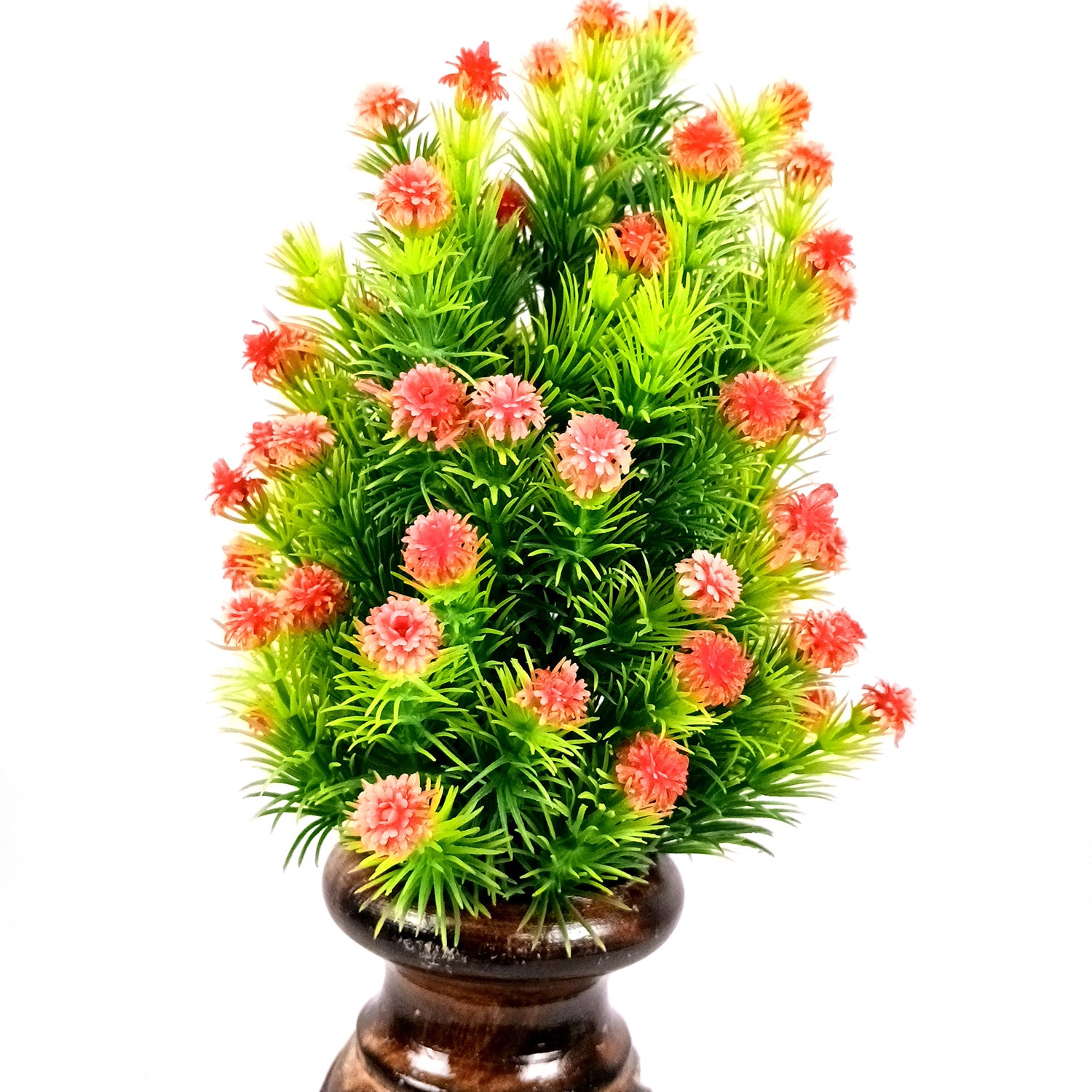 Flower Pot | Wooden Vase - for Home Decoration, Living Room, Table, Shelf, Office & Interior Decor | House Warming & Festival Gift - 10 Inch - Apkamart