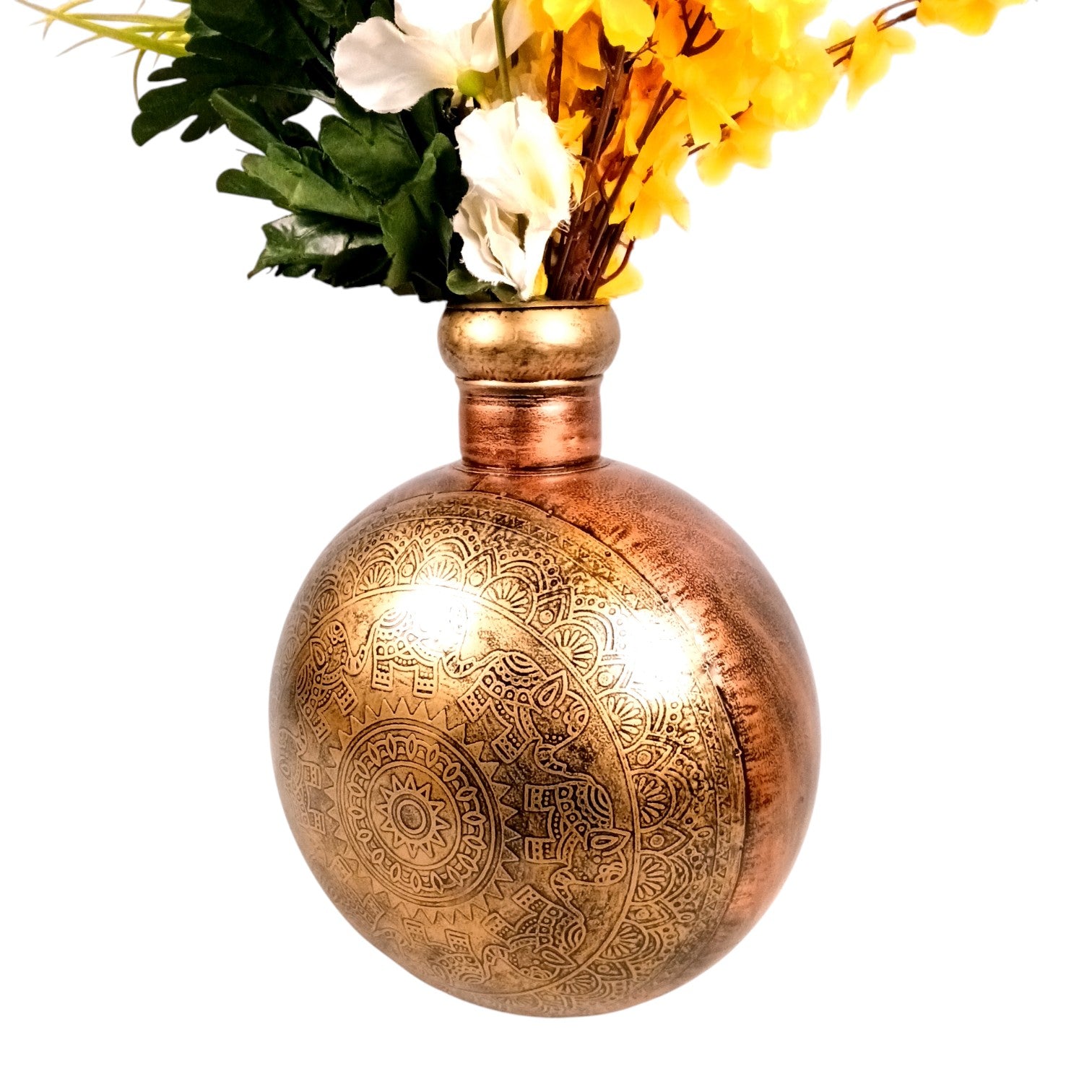 Flower Vase | Decorative Flower Pot | Handcrafted Pot for Home Decor, Living Room, Bedroom, Office & Gifting | Luxury Centerpiece Showpiece - 15 Inch - Apkamart #Style_Design 1