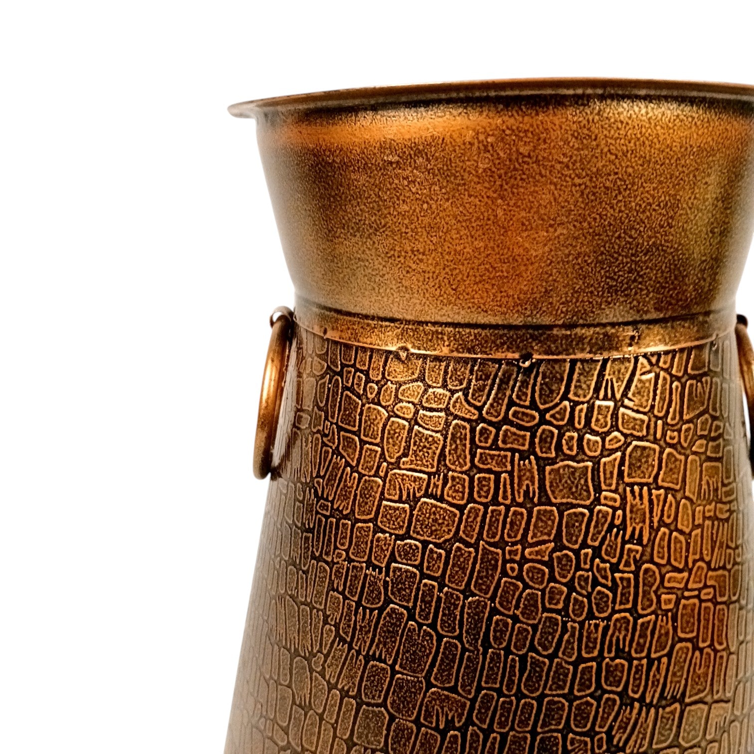 Handcrafted Decorative Pots for Living Room, Table, Office & Home Decor | Stylish Metal Flower Vases for Gifting - 14 Inch (Set Of 2) - Apkamart