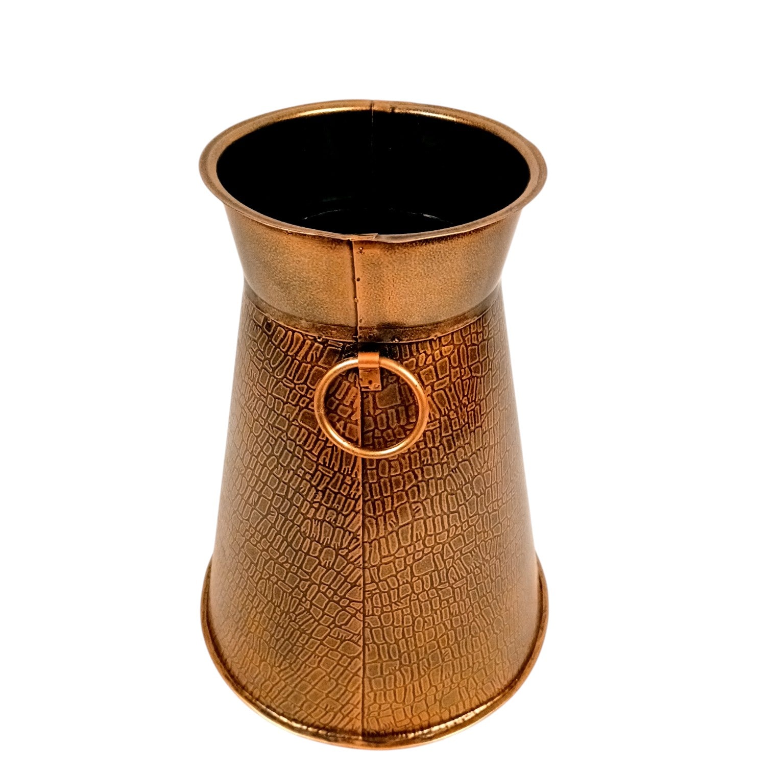 Handcrafted Decorative Pots for Living Room, Table, Office & Home Decor | Stylish Metal Flower Vases for Gifting - 14 Inch (Set Of 2) - Apkamart