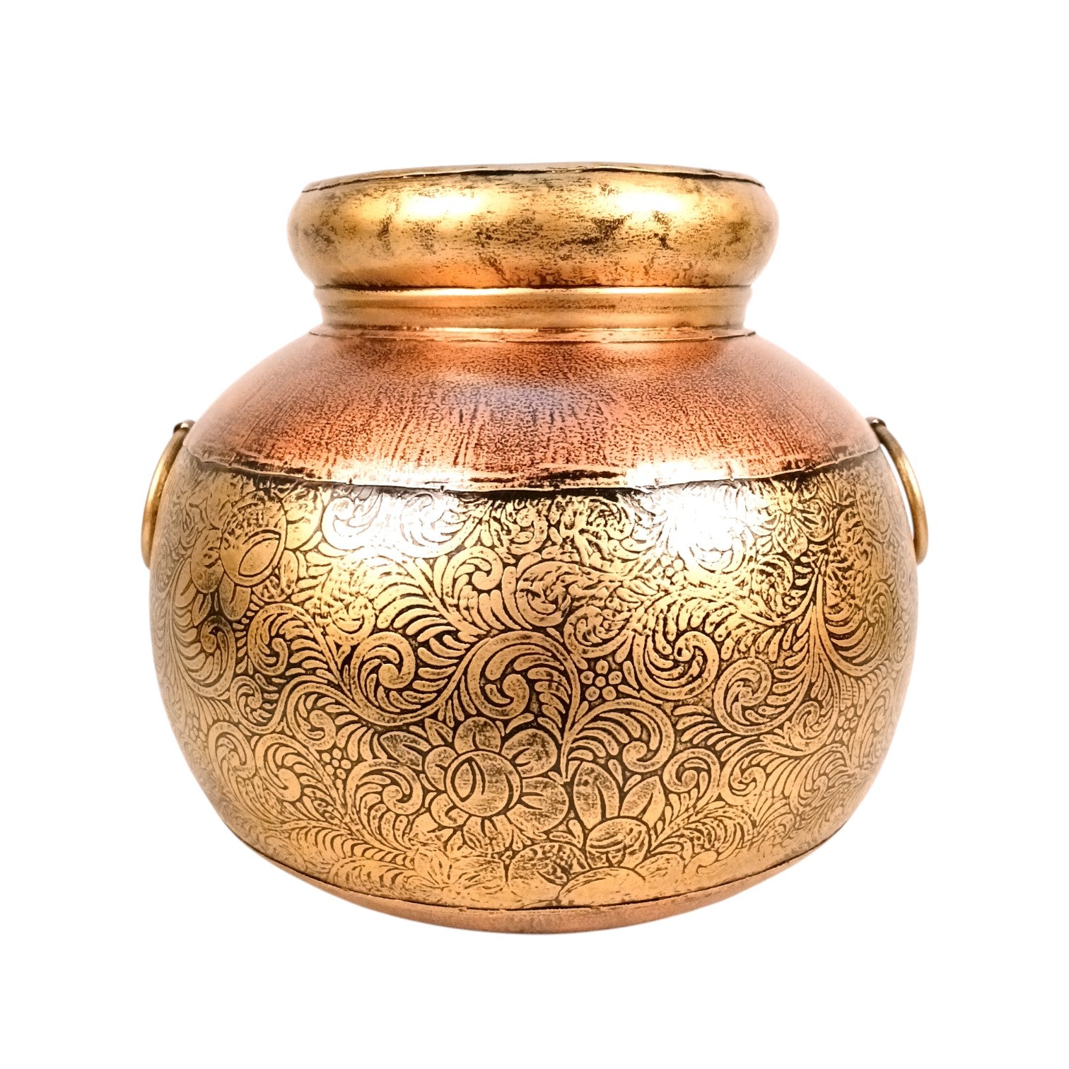 Egypt Style Matka Shape Flower Vase – Decorative Table Vase for Home Decor | Handcrafted Egyptian Pottery-Inspired Vase for Living Room, Dining Table & Gifting - 12 Inch - Apkamart