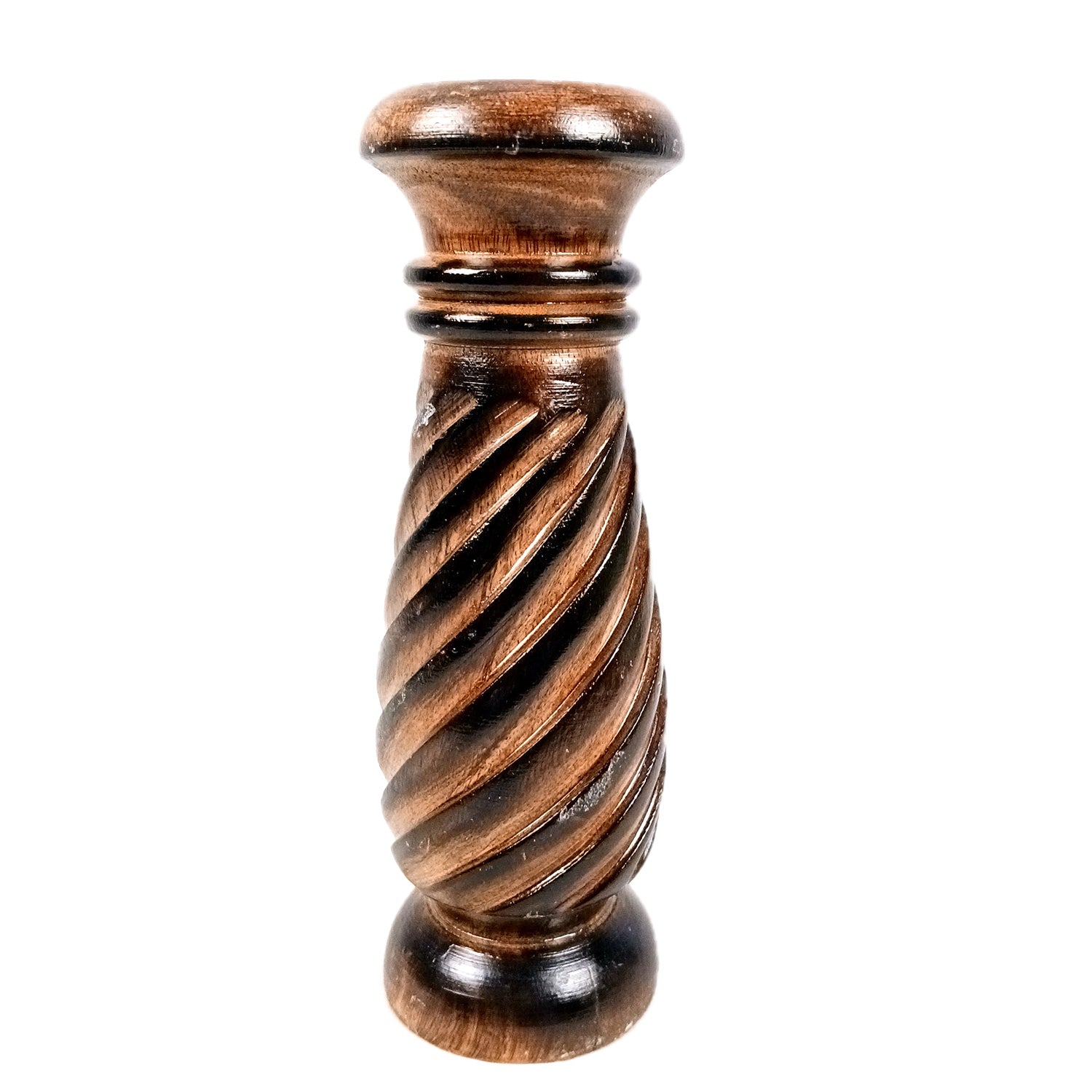Flower Pot | Wooden Vase - for Home Decoration, Living Room, Table, Shelf, Office & Interior Decor | House Warming & Festival Gift - 10 Inch - Apkamart