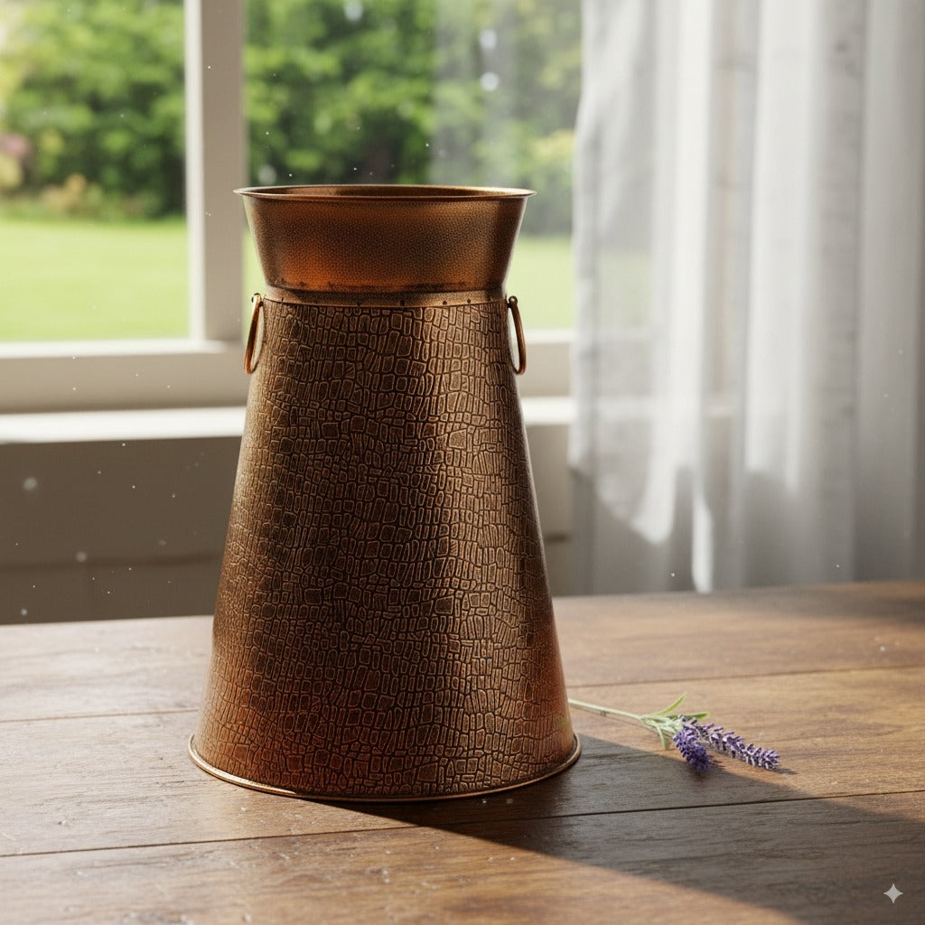 Flower Vase | Decorative Pot for Home Decor | Handcrafted Flower Pot for Living Room, Table, Office & Gifting - 14 Inch - Apkamart