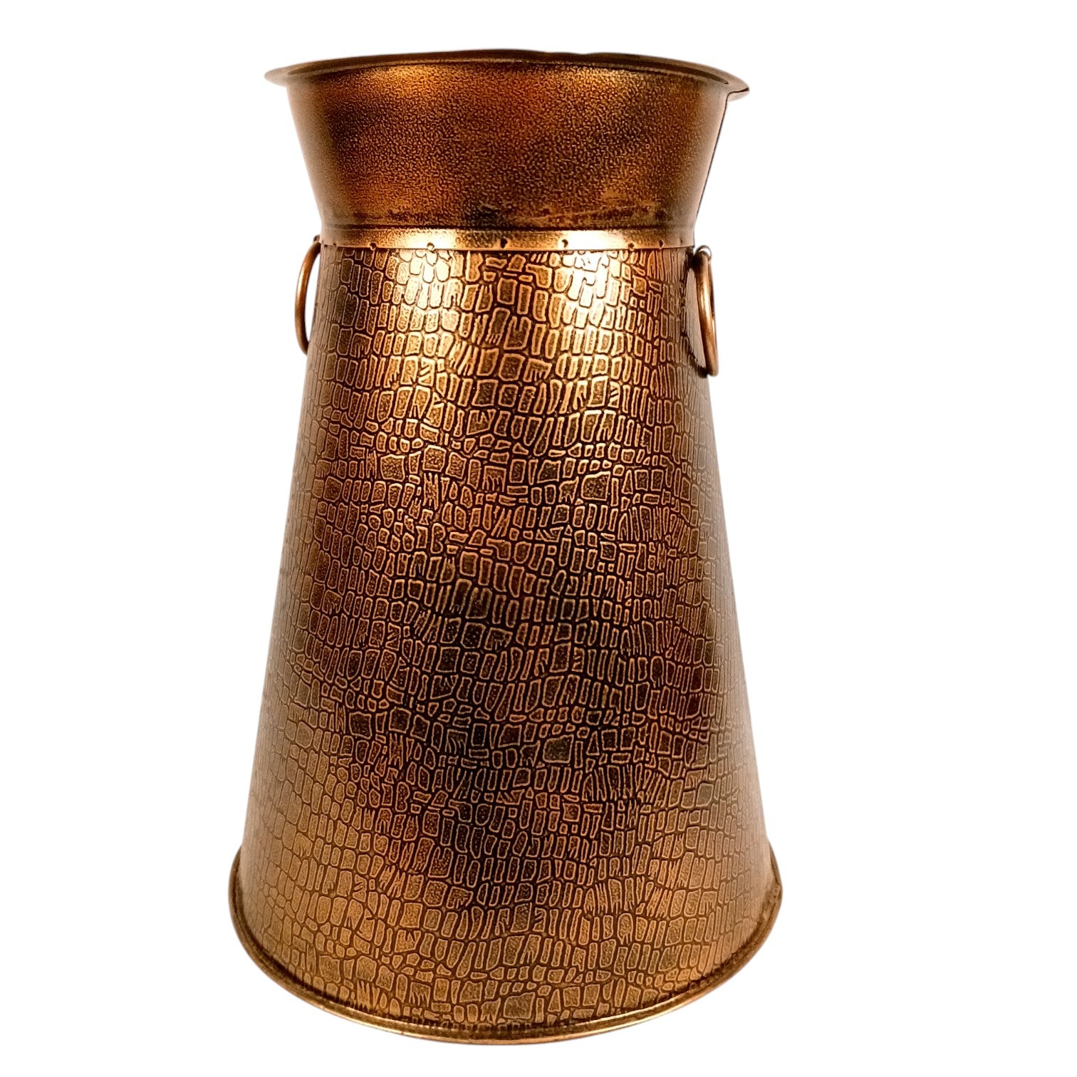 Handcrafted Decorative Pots for Living Room, Table, Office & Home Decor | Stylish Metal Flower Vases for Gifting - 14 Inch (Set Of 2) - Apkamart