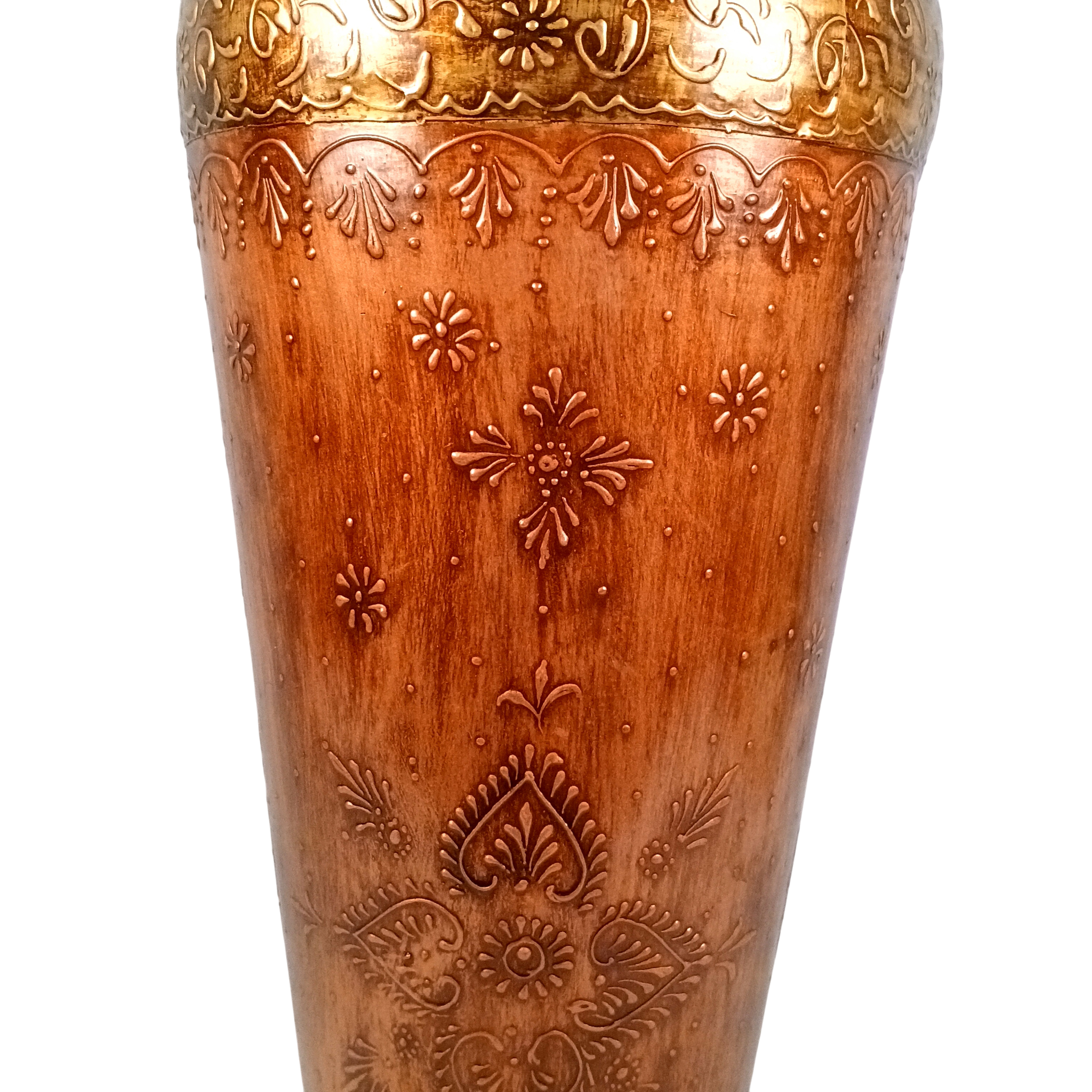 Handcrafted Flower Vase | Decorative Metal Vase for Living Room, Dining Table, Office & Home Décor | Elegant Modern Flower Pot | Elegant Gift - 30 Inch - Apkamart