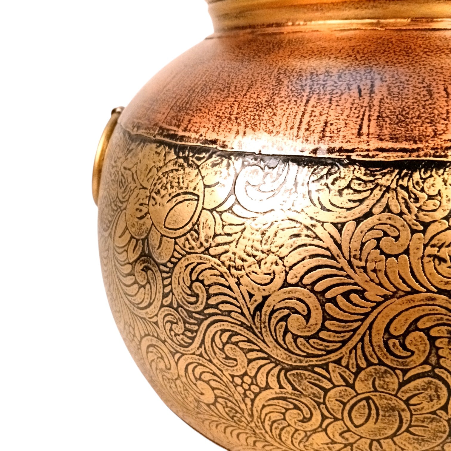 Egypt Style Matka Shape Flower Vase – Decorative Table Vase for Home Decor | Handcrafted Egyptian Pottery-Inspired Vase for Living Room, Dining Table & Gifting - 12 Inch - Apkamart