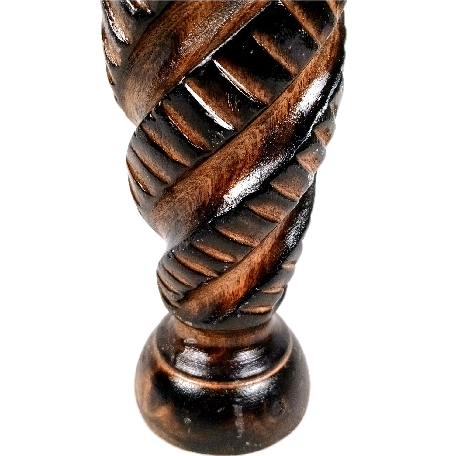 Flower Pot | Wooden Vase - for Home Decoration, Living Room, Table, Shelf, Office & Interior Decor | House Warming & Festival Gift - 10 Inch - Apkamart