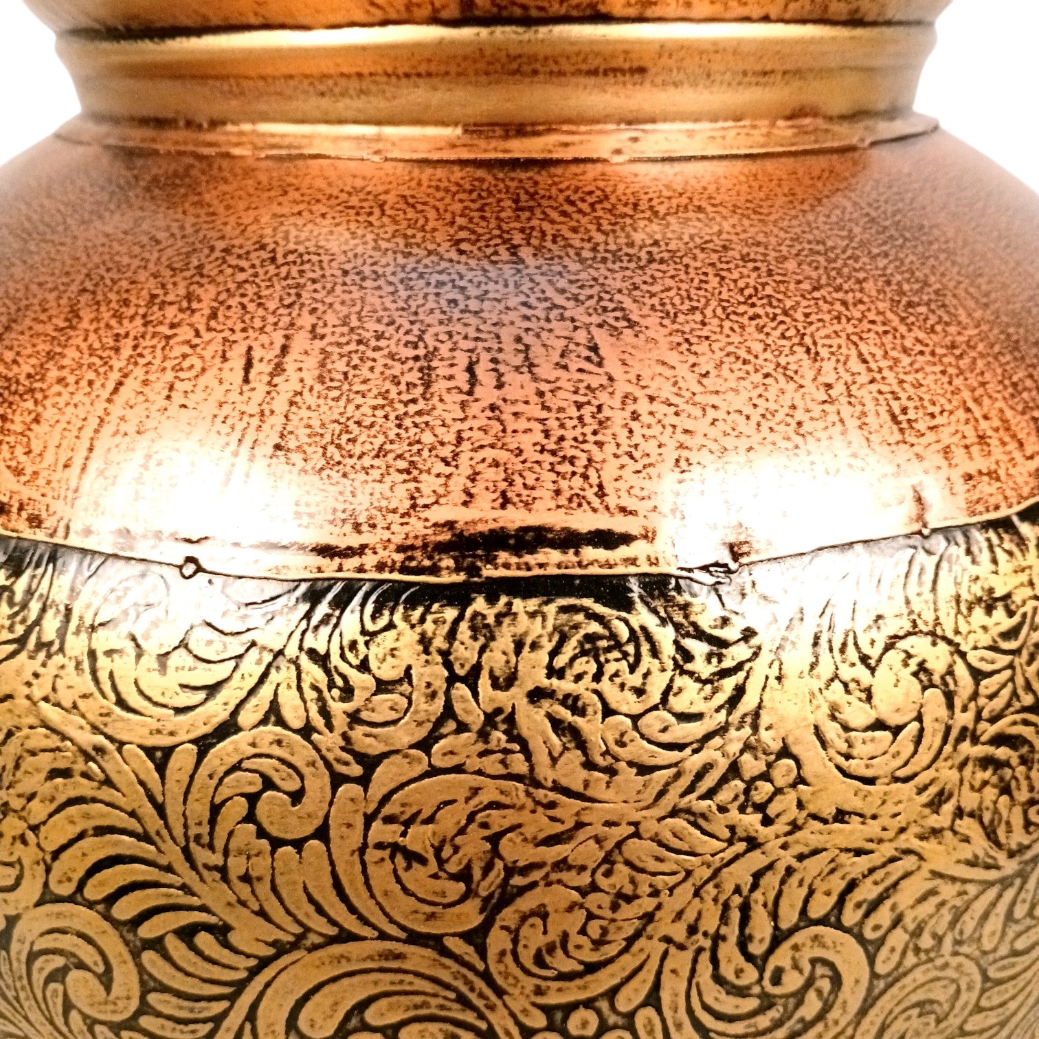 Egypt Style Matka Shape Flower Vase – Decorative Table Vase for Home Decor | Handcrafted Egyptian Pottery-Inspired Vase for Living Room, Dining Table & Gifting - 12 Inch - Apkamart