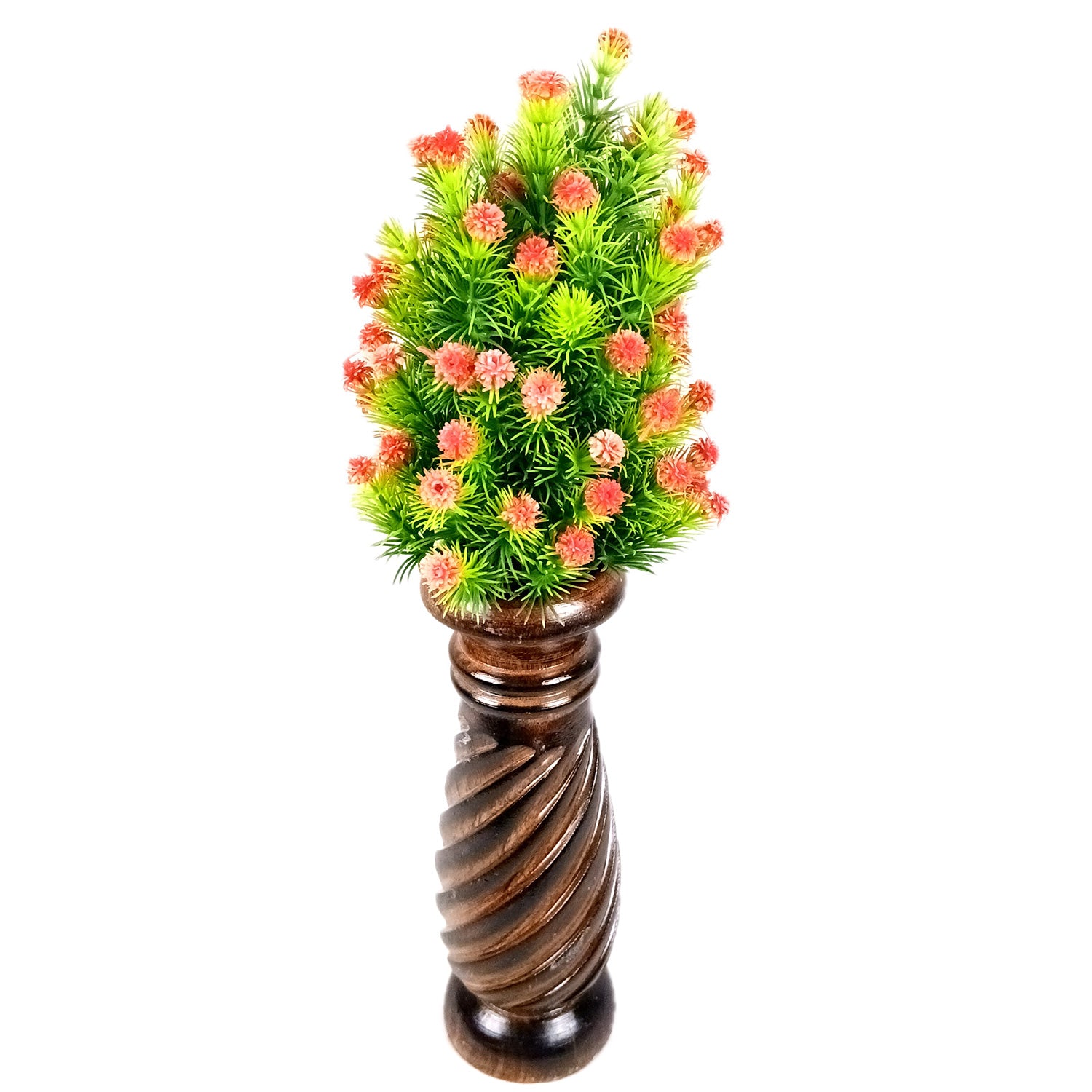 Flower Pot | Wooden Vase - for Home Decoration, Living Room, Table, Shelf, Office & Interior Decor | House Warming & Festival Gift - 10 Inch - Apkamart