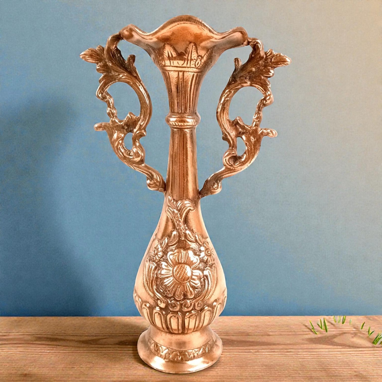 Vase Flower Pot | Decorative Showpiece Cum Vase for Home Decoration, Living Room, Shelf & Office | Modern Interior Decor Vase | Perfect Gift for All Occasions - 13 Inch - Apkamart