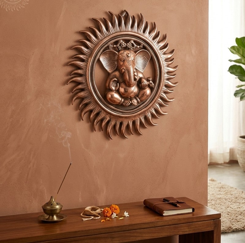 Ganesha Wall Hanging For Home & Entrance Decor - 15 Inch - Apkamart