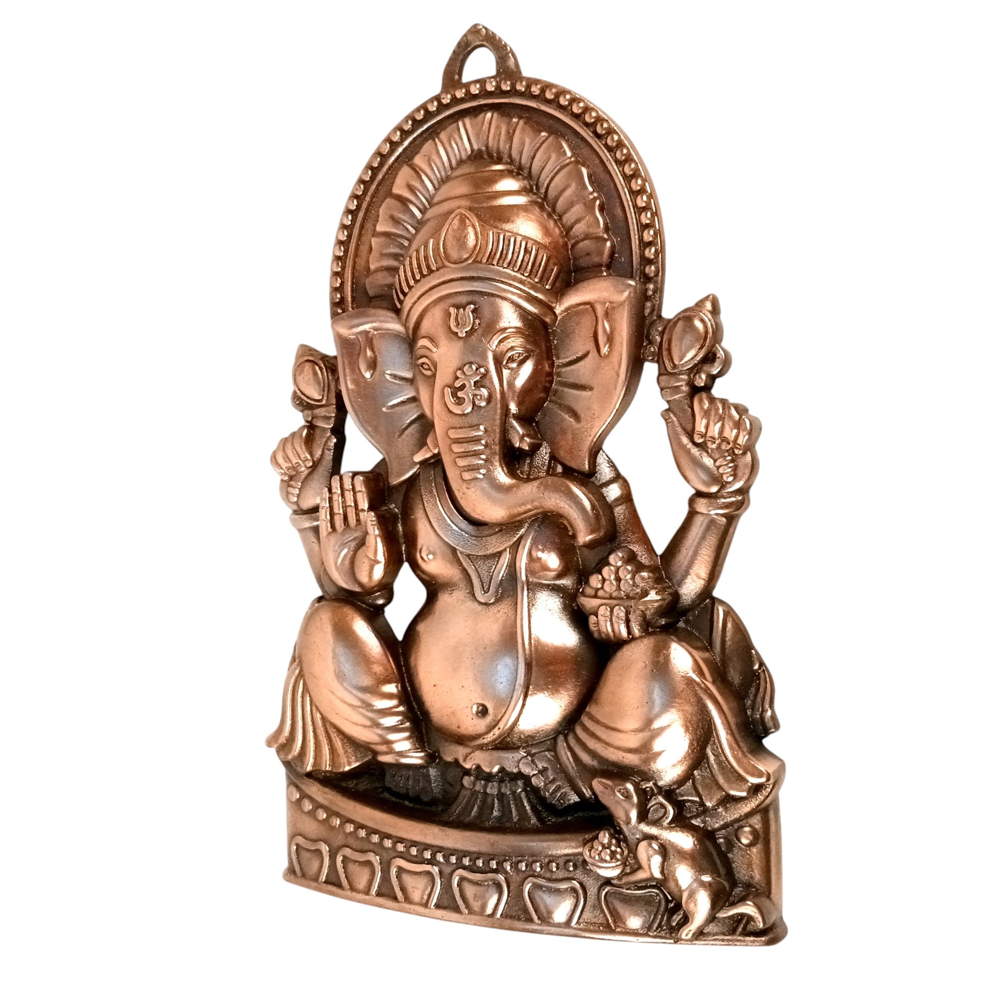 Ganesh Wall Hanging | Spiritual Wall Decor | Handcrafted Home Decor for Living Room & Bedroom | Premium Ganpati Ji Hanging | Housewarming & Birthday Gift Item - 18 Inch - Apkamart