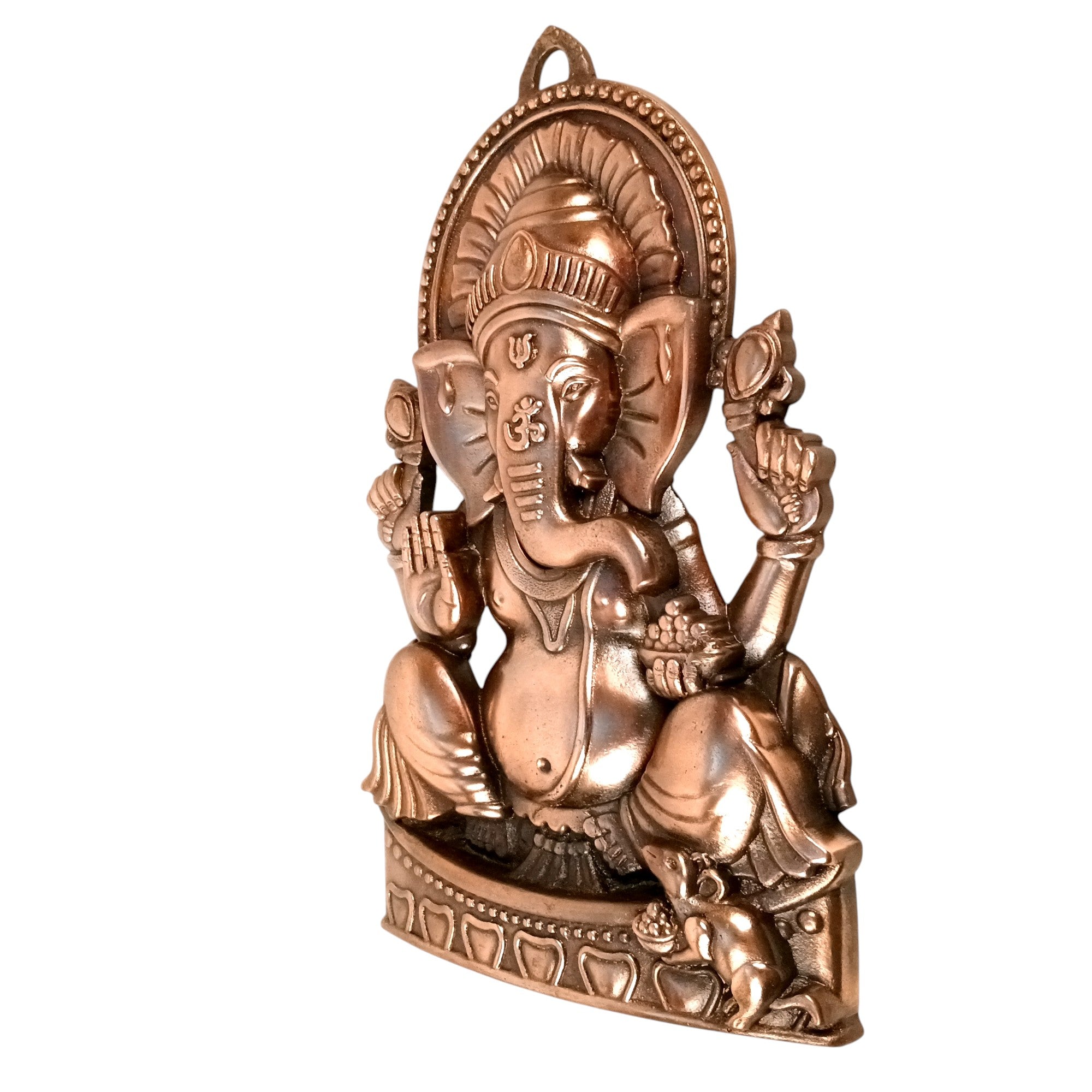Ganesh Wall Hanging | Spiritual Wall Decor | Handcrafted Home Decor for Living Room & Bedroom | Premium Ganpati Ji Hanging | Housewarming & Birthday Gift Item - 18 Inch - Apkamart