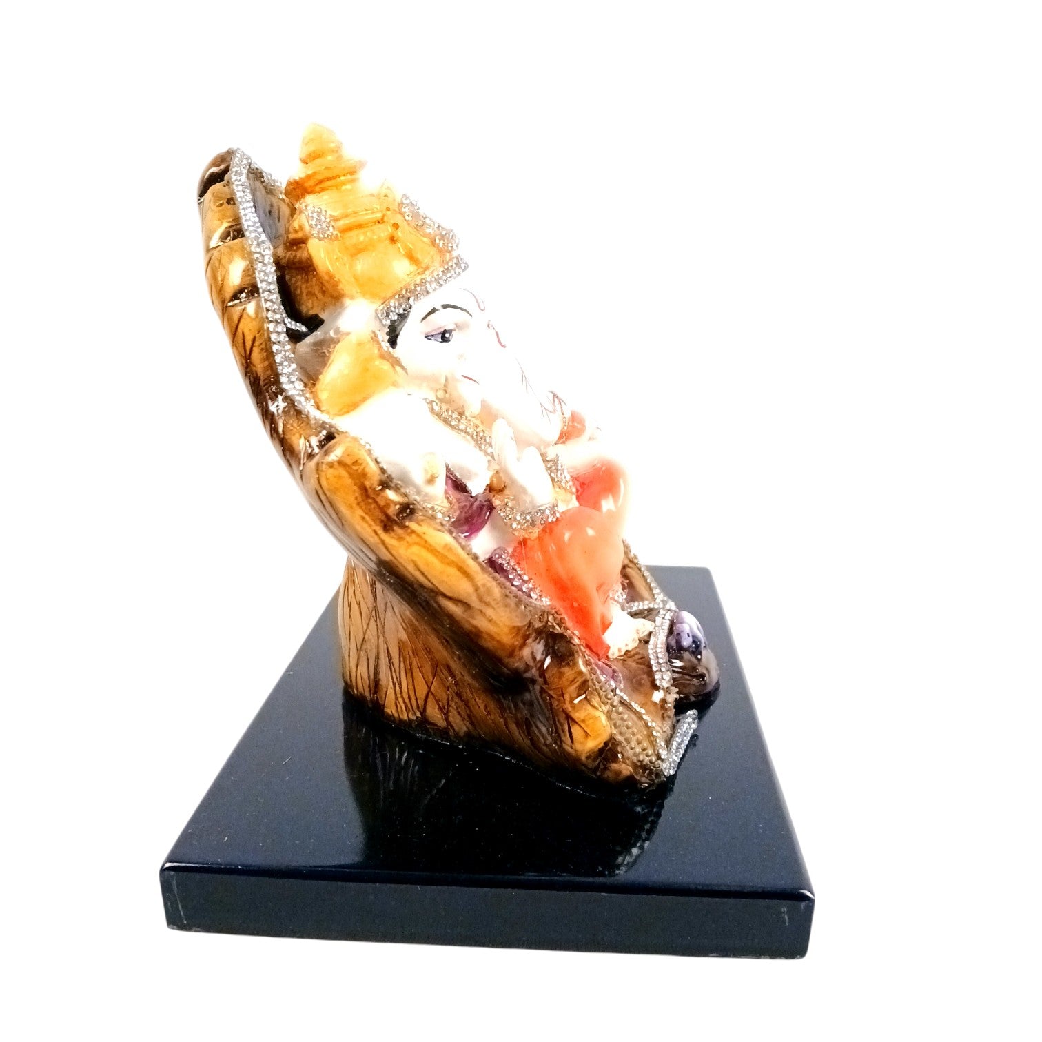 Ganpati Bappa Murti | Spiritual Home & Office Decor Idol | Religious Table Decor, Diwali & Festive Gift - 8 Inch - Apkamart