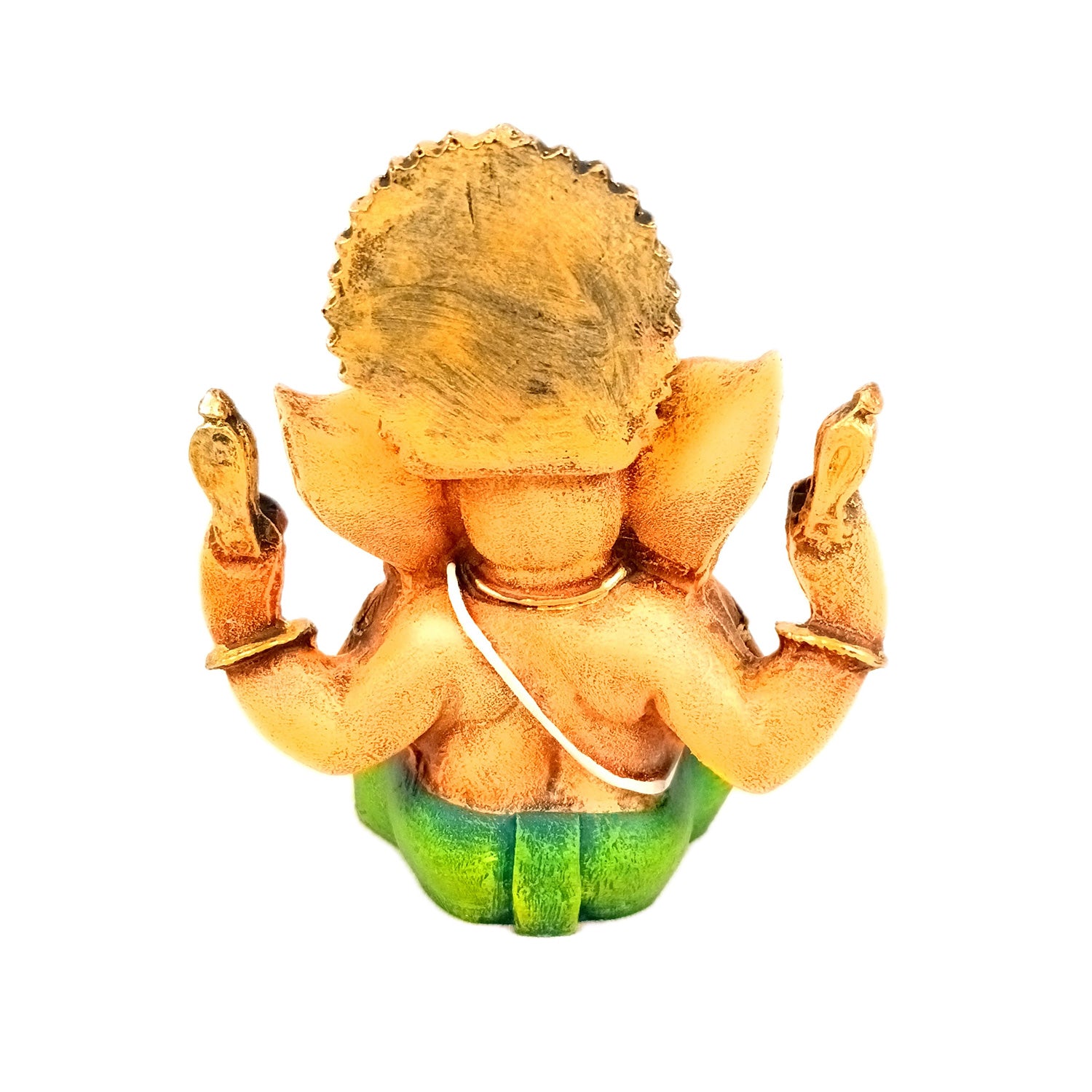 Ganesh Idol | Lord Ganesha Statue Murti - For Puja, Home & Entrance Living Room Decor & Gift - 7 Inch - Apkamart #Colour_Green