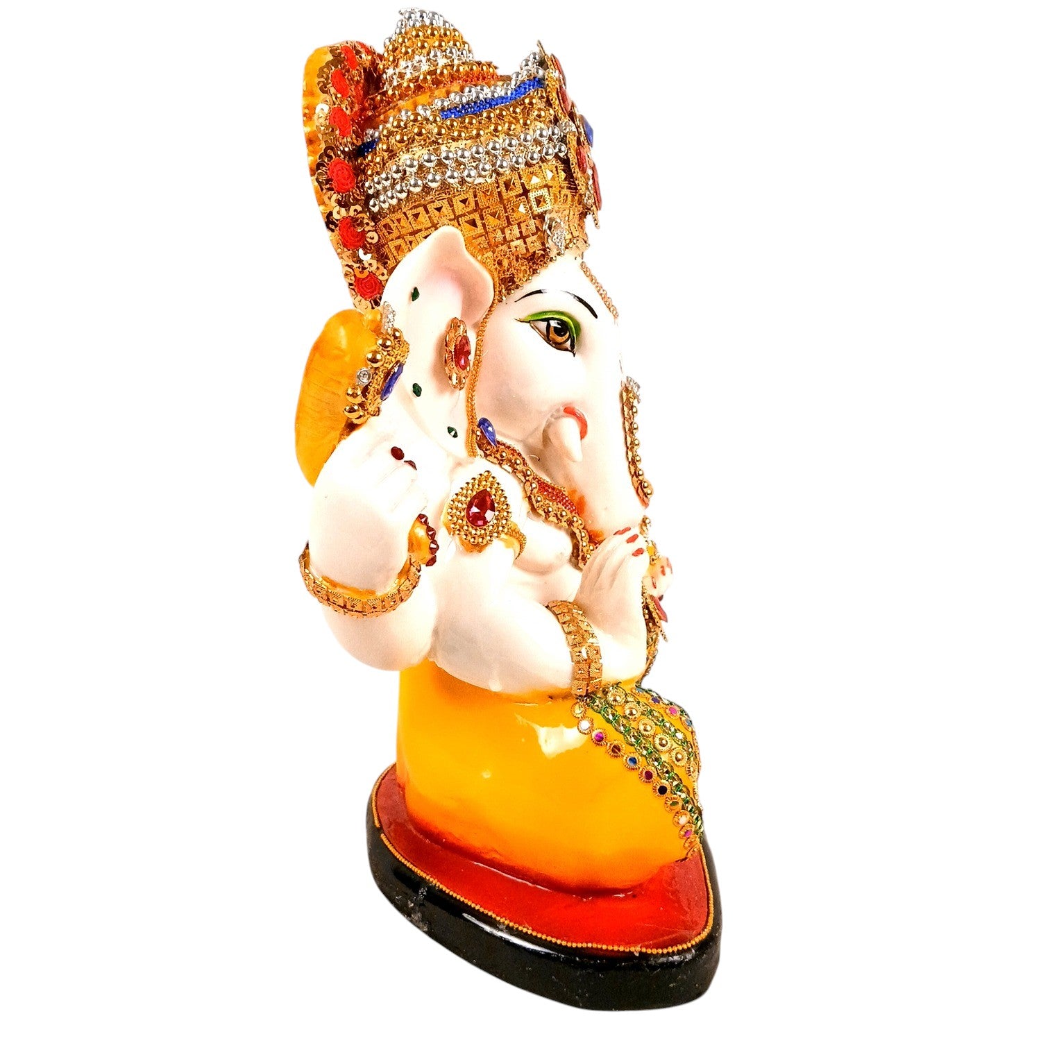 Ganesh Ji Idol Polyresin Diwali Housewarming - 12 Inch