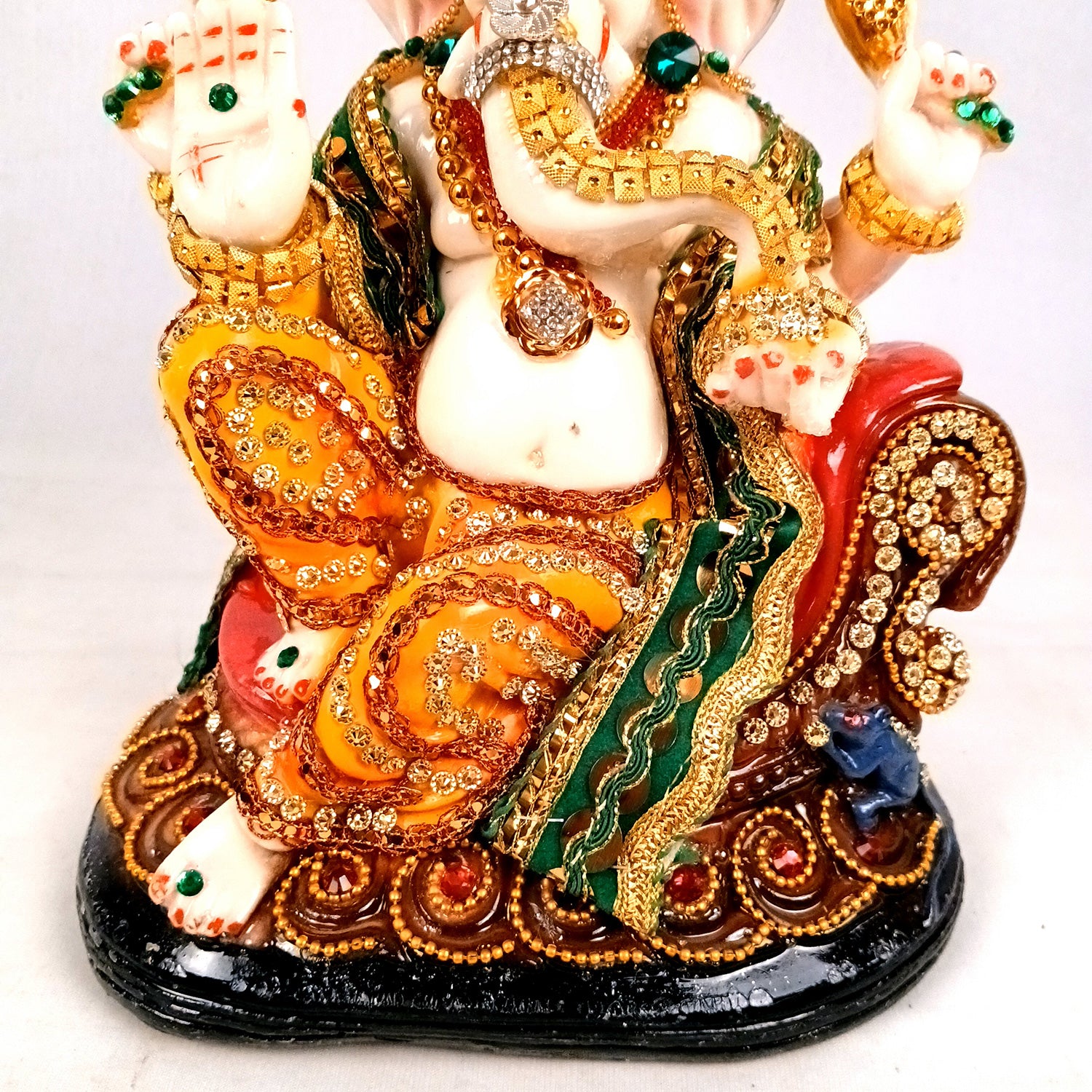 Ganesh Statue | Lord Ganesha Idol - for Home, Puja, Living Room, Entrance & Office Decor - 10 Inch - Apkamart #Style_Design 1